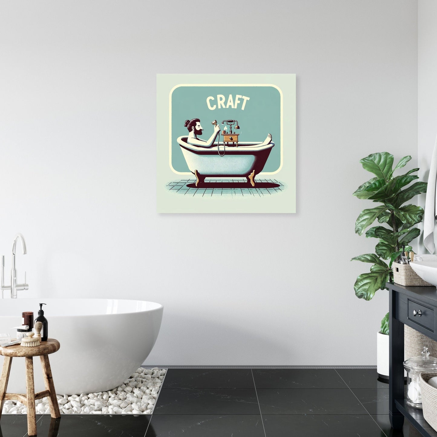 Retro Relaxation Canvas