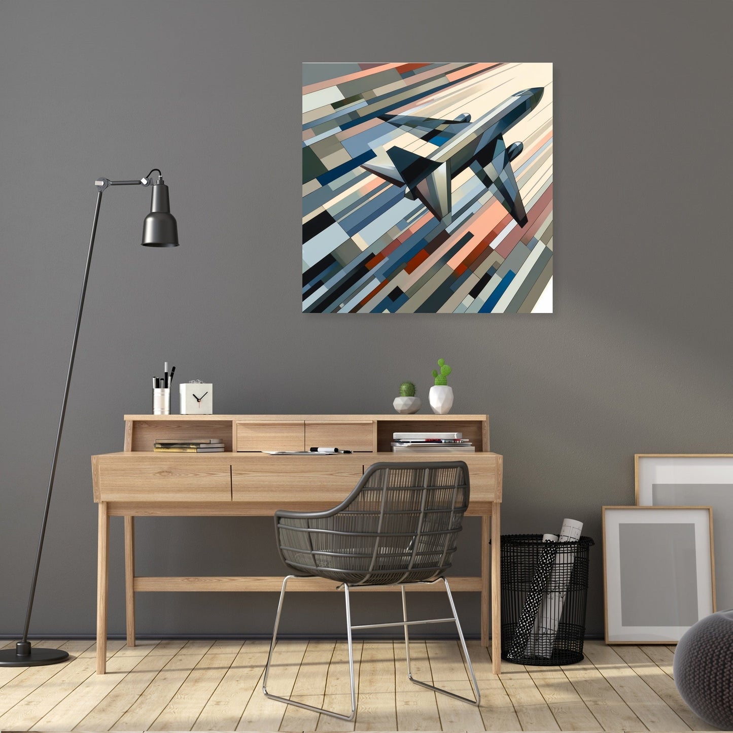 Abstract Flight Patterns Canvas