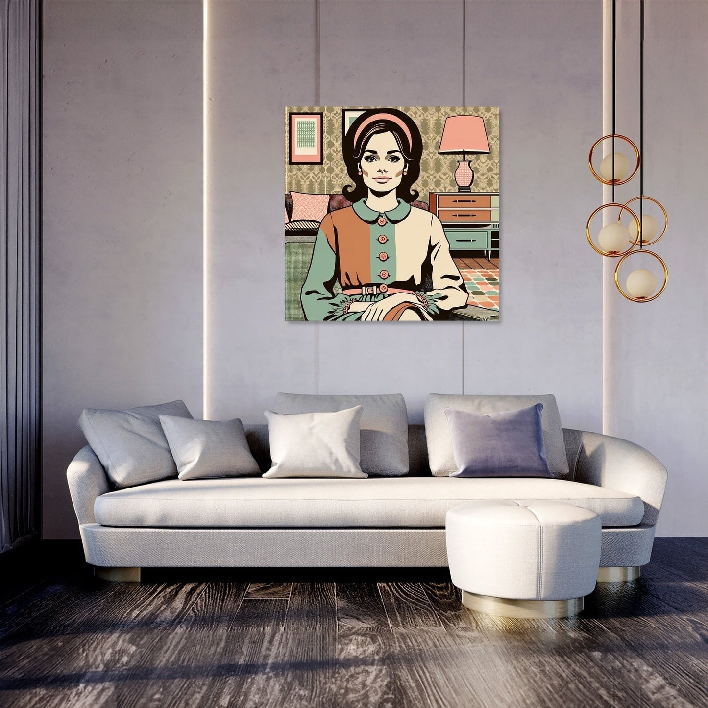 Retro Harmony Canvas
