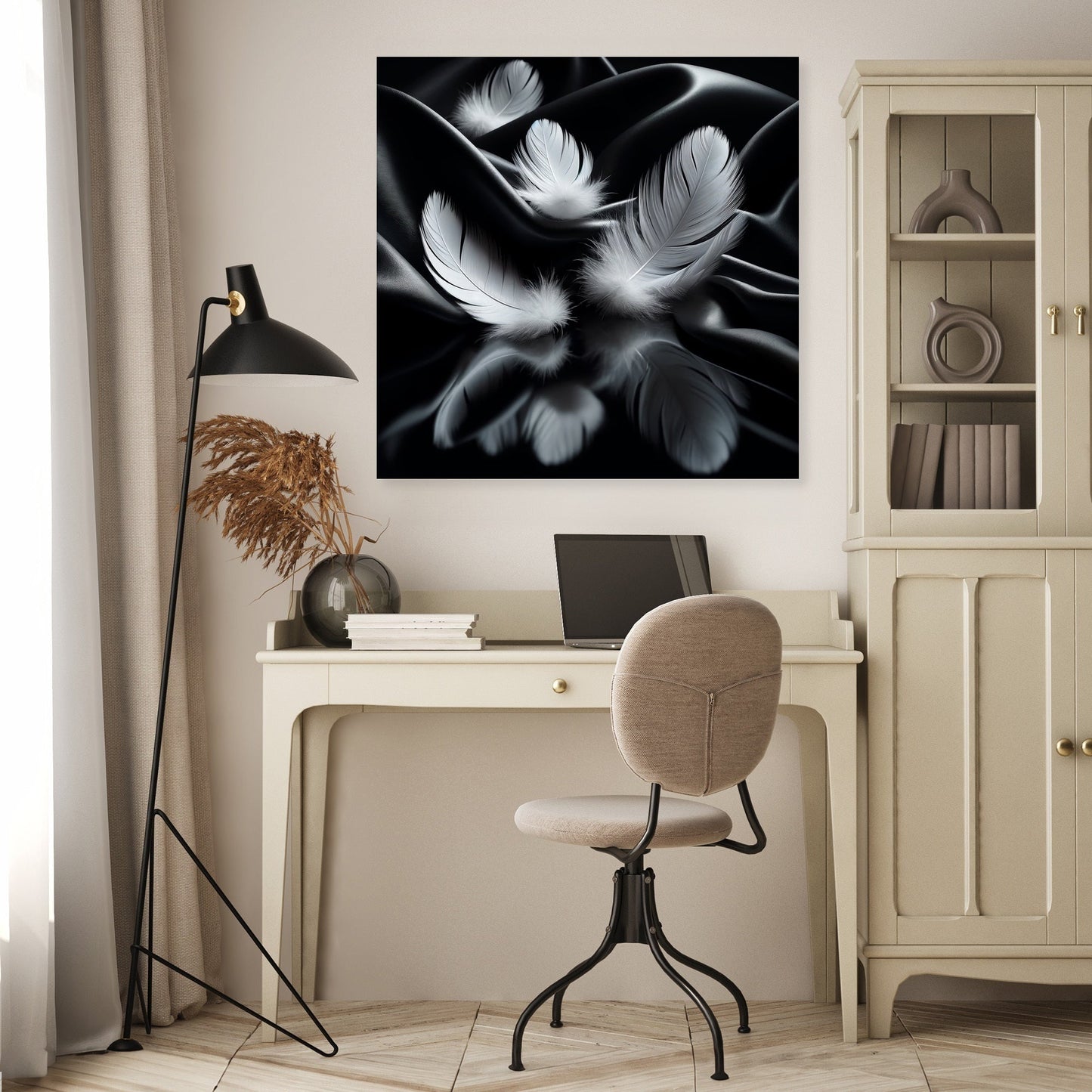 Silken Feathers Canvas