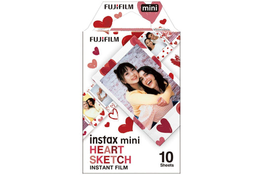 Fujifilm Instax Mini Instant Photo Film - Heart Sketch