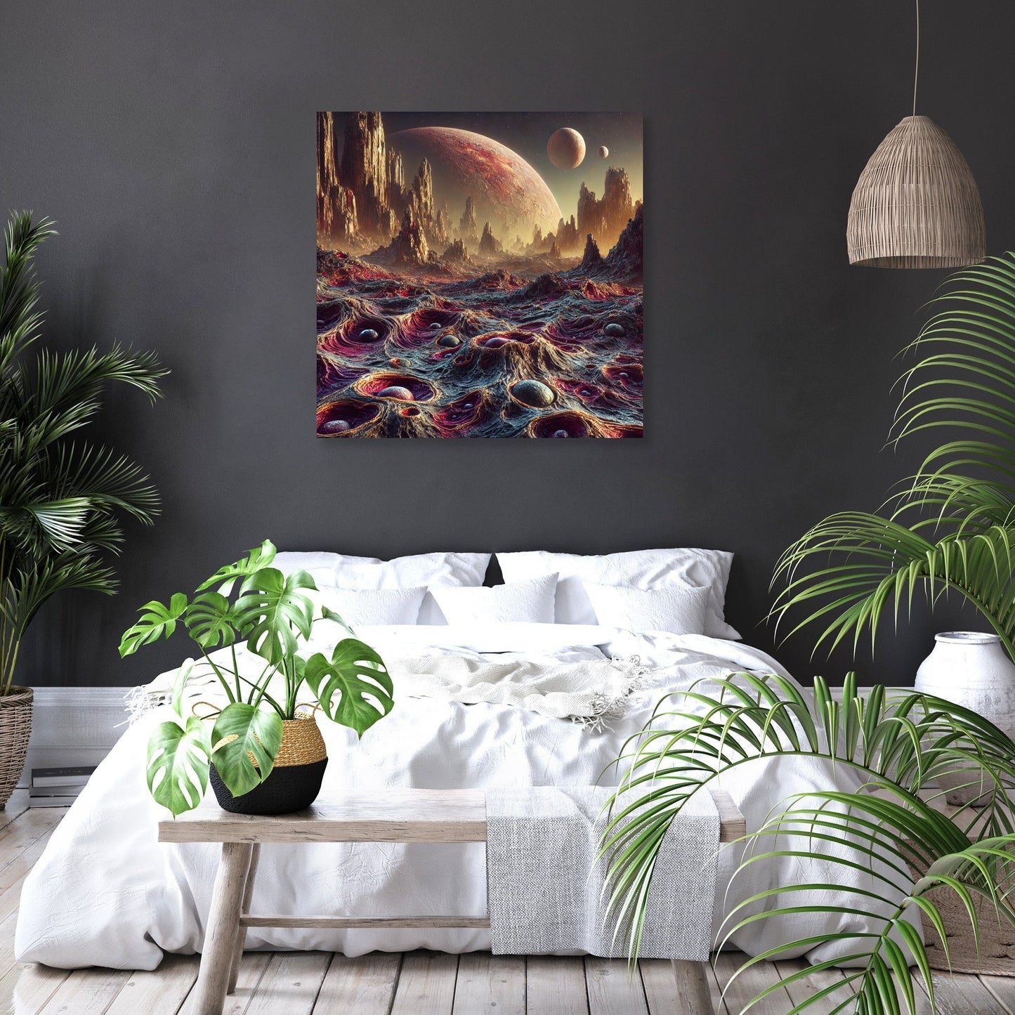 Alien Terrain Canvas
