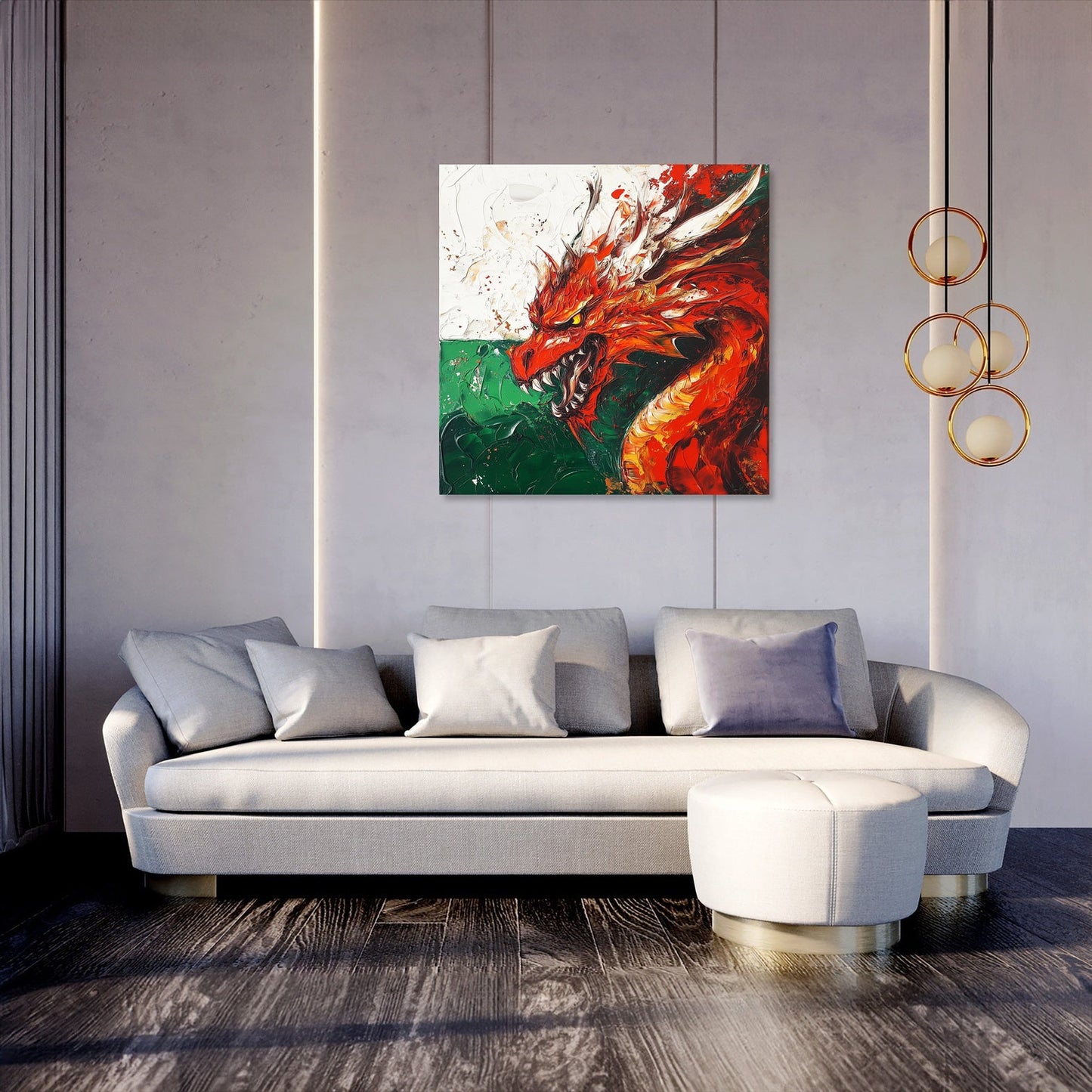 Red Dragon Honour Canvas