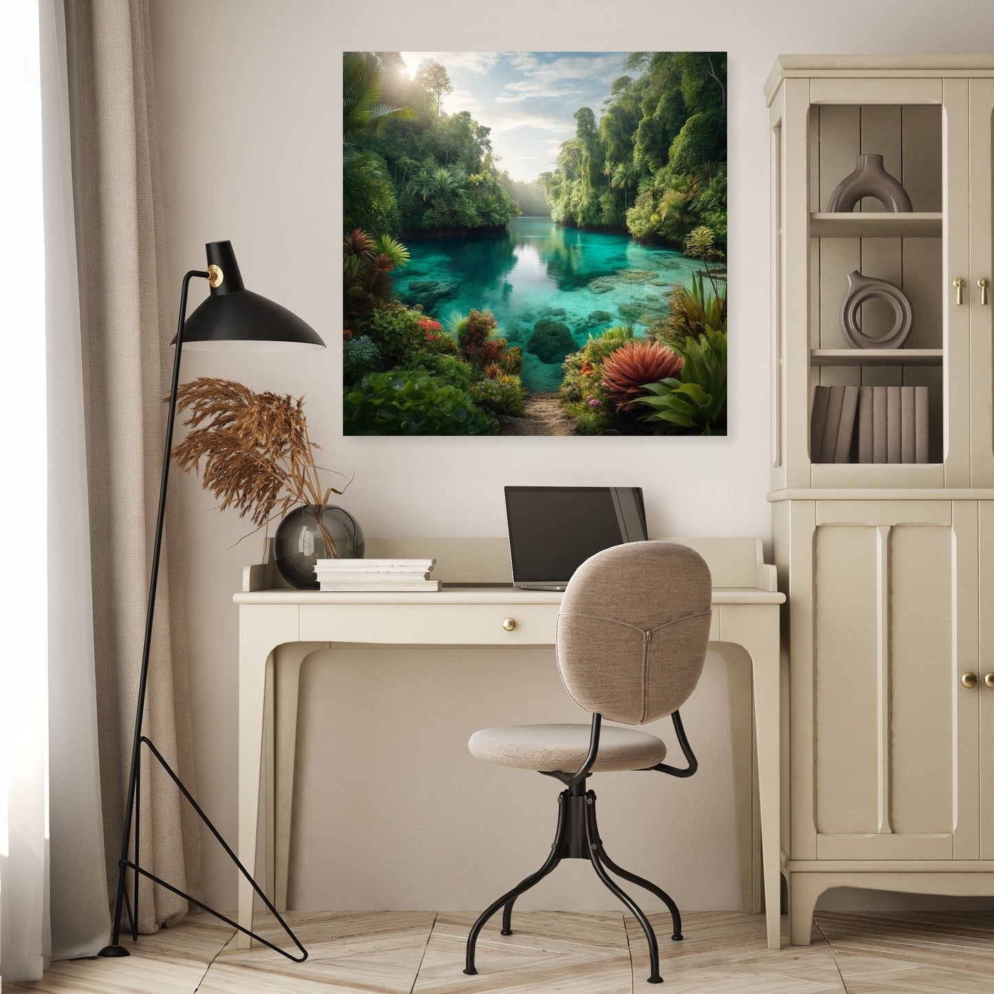 Hidden Paradise Lagoon Canvas