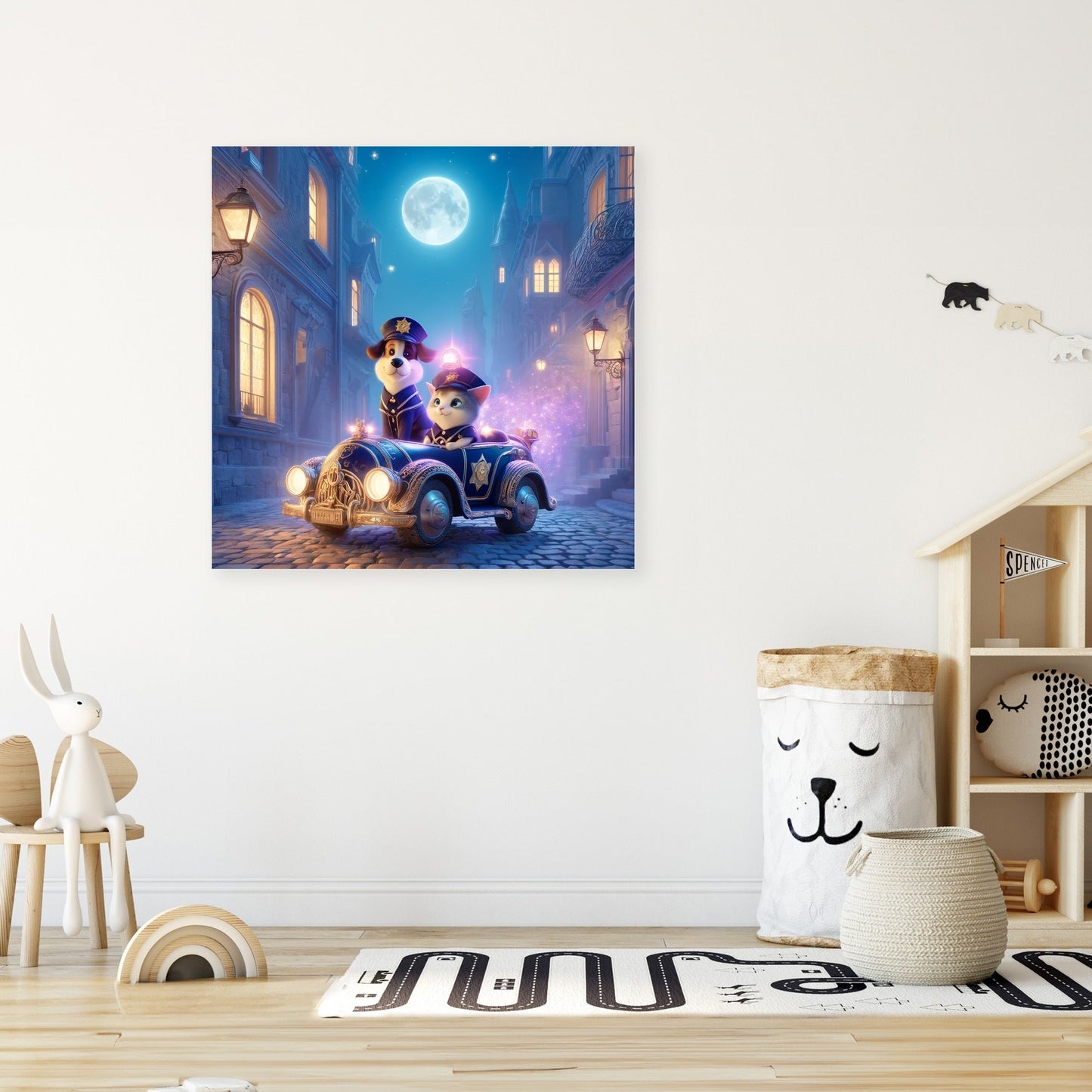 Moonlit Patrol Canvas