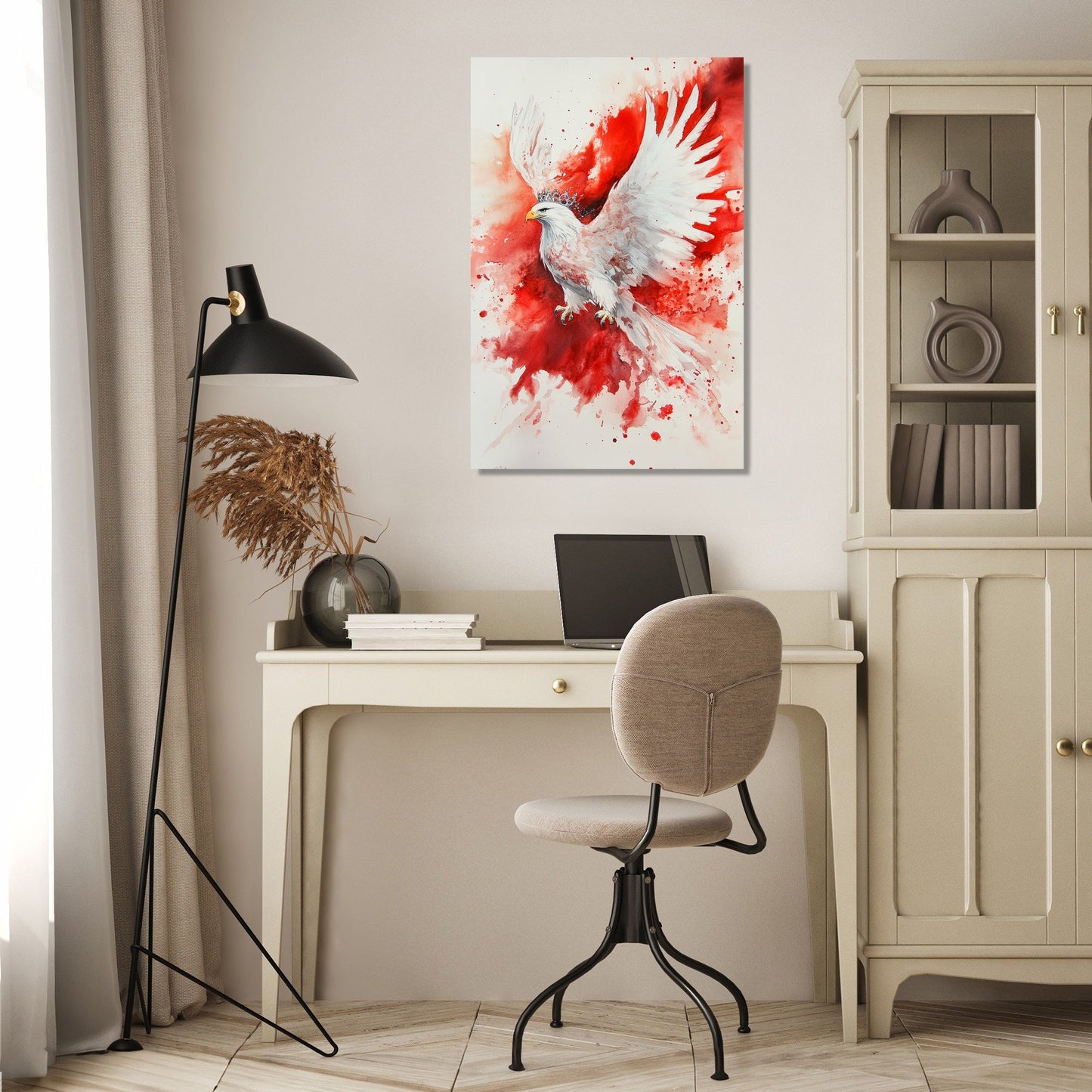 Ethereal Eagle Flag Canvas