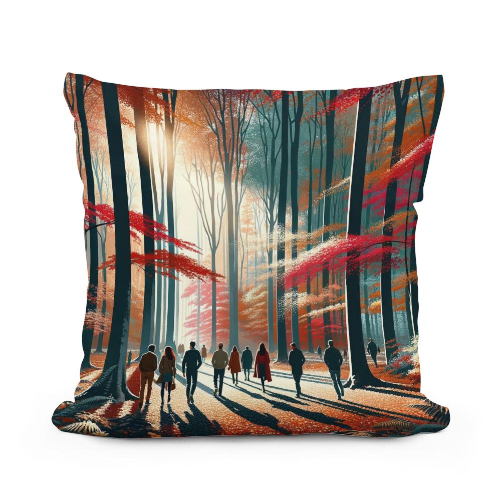 Autumnal Harmony Cotton Cushion