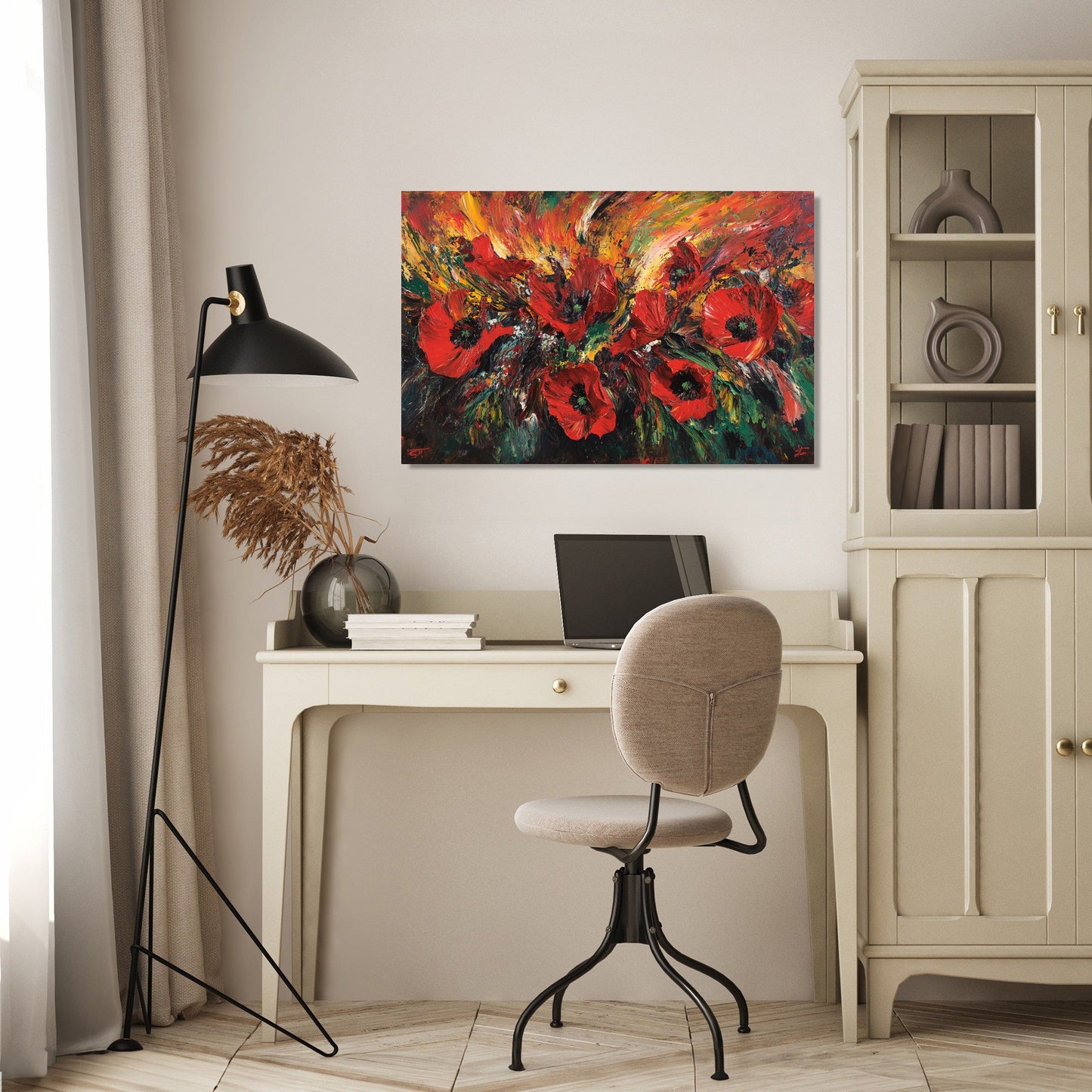 Poppy Burst Canvas