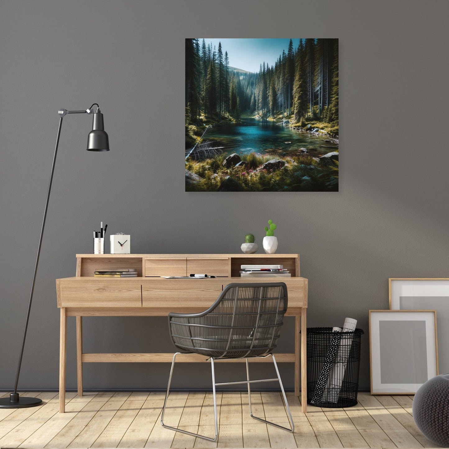 Hidden Mountain Lake Canvas