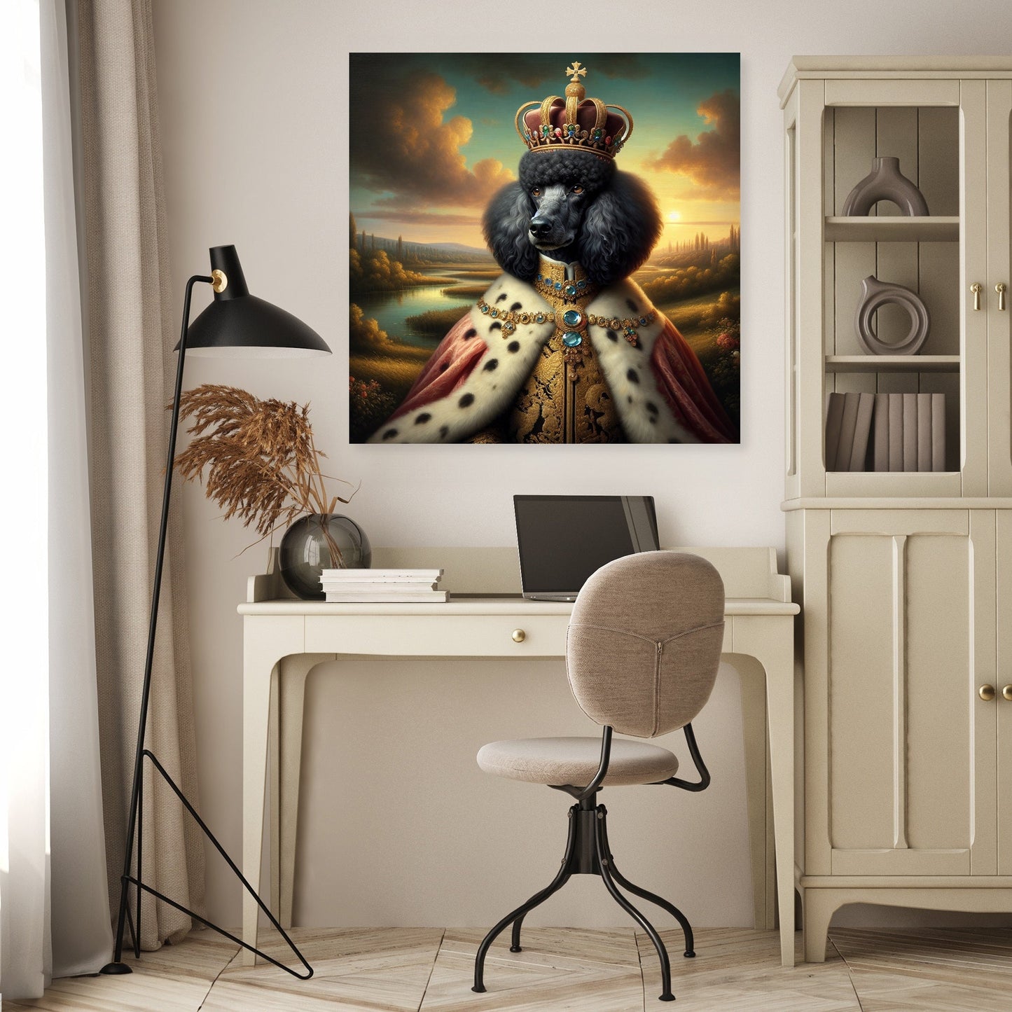 Regal Poodle Majesty Canvas