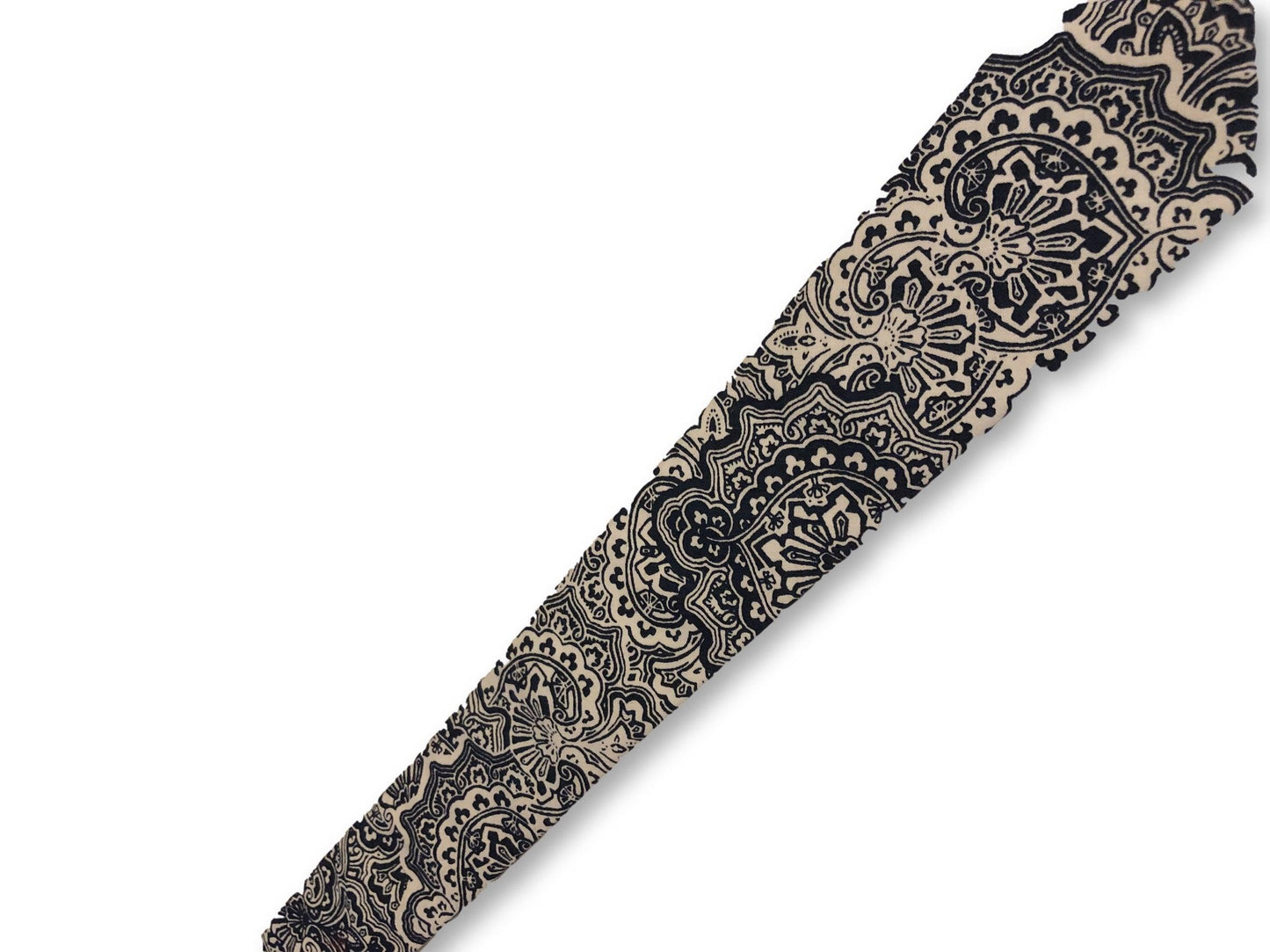 coffee brown with blush pink floral design cotton tie