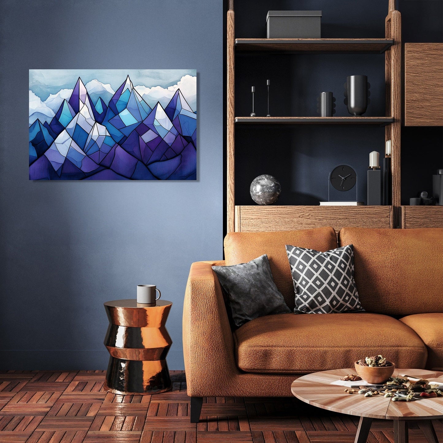 Geometric Peaks Expression Canvas