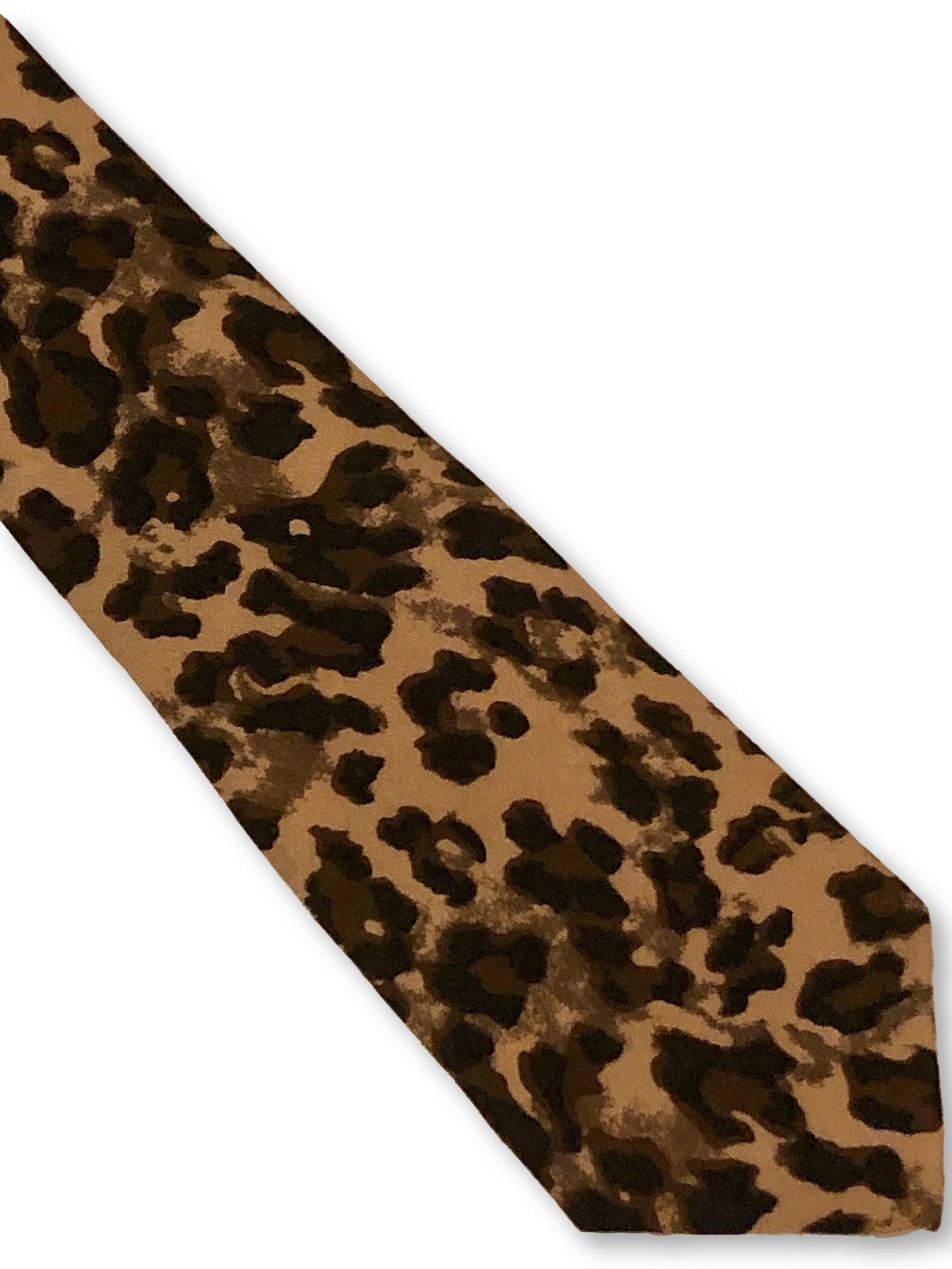 leopard print design cotton tie