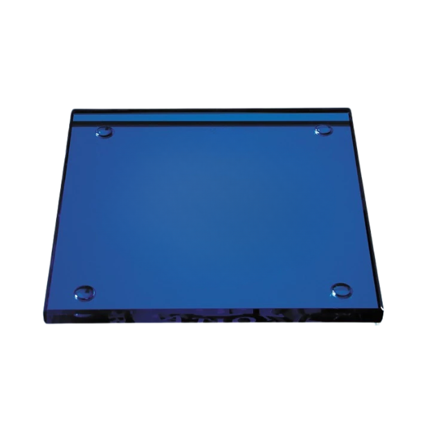 Blue Glass Square Coaster