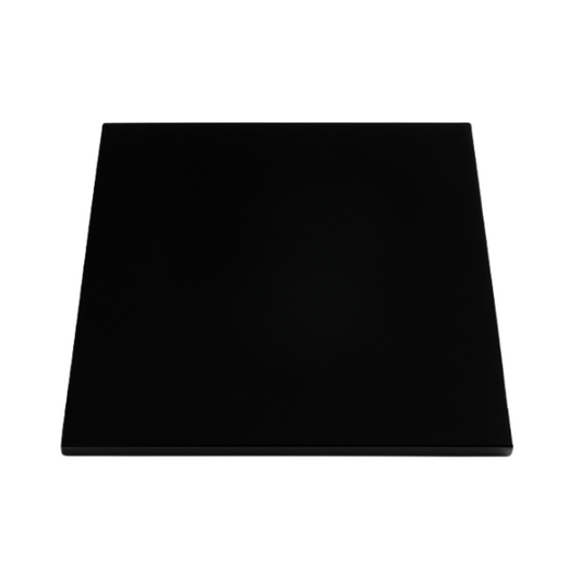 Black Glass Square Coaster