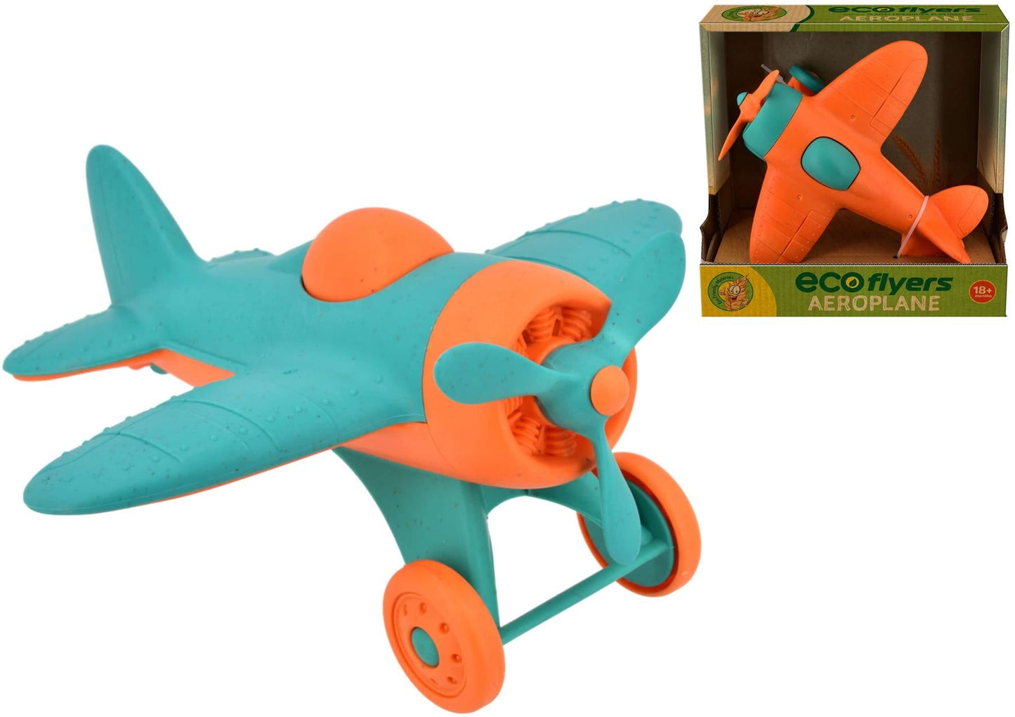 Children's Eco Aeroplane Toy 18cm (Assorted)