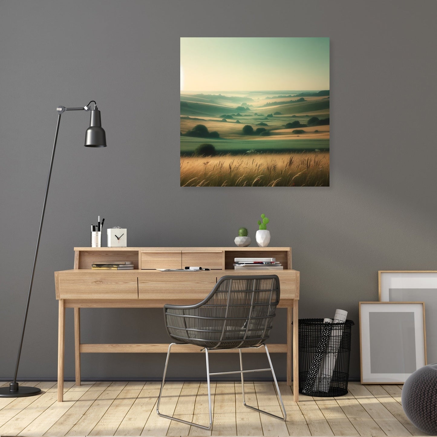 Hazy Summer Countryside Canvas