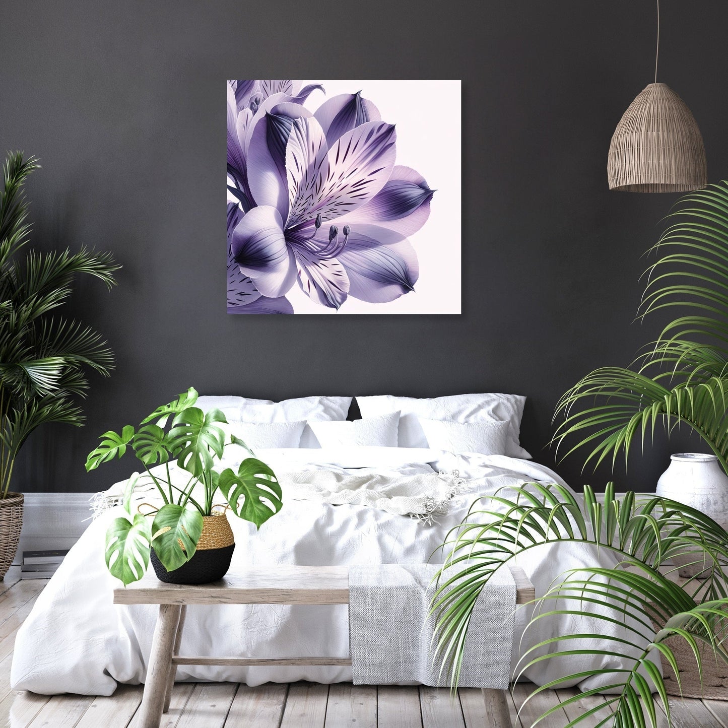 Luminous Petals Canvas