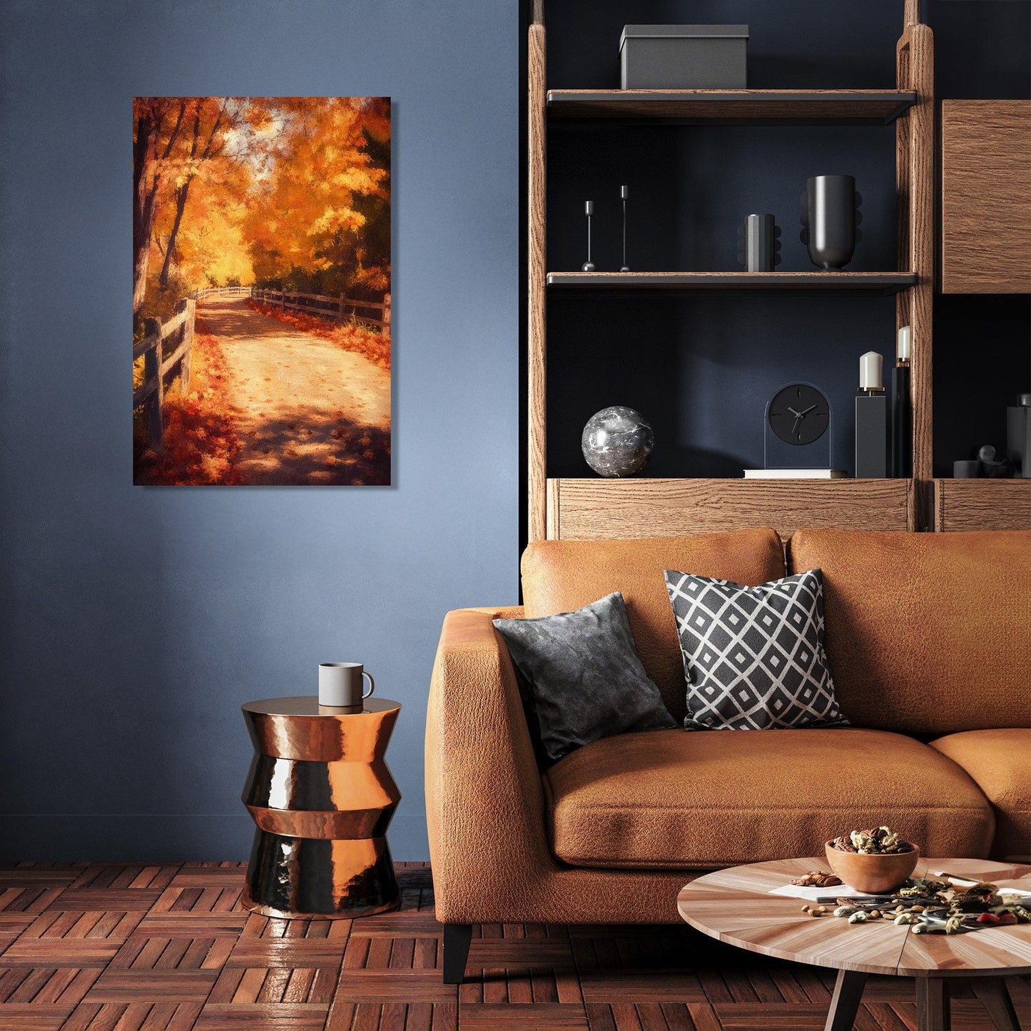 Rustic Autumn Path Canvas