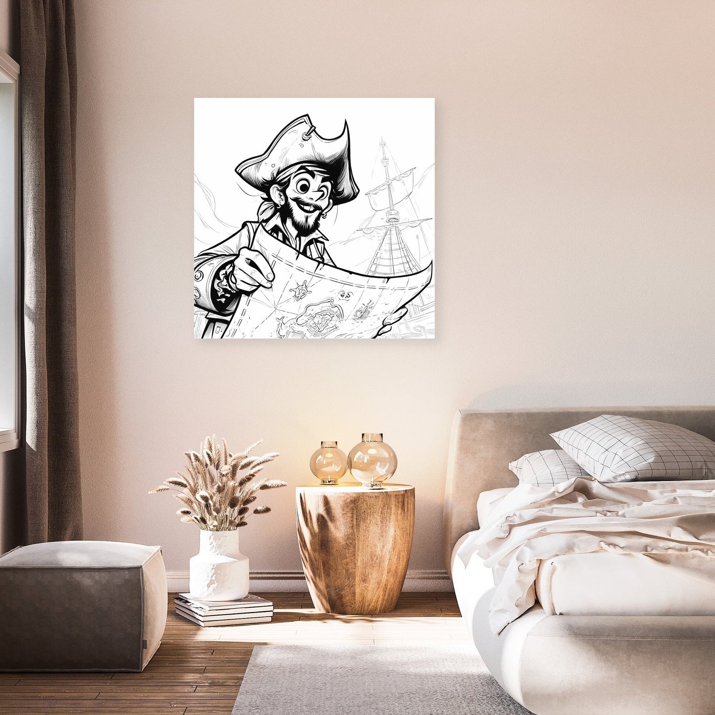 Whimsical Pirate Quest Canvas