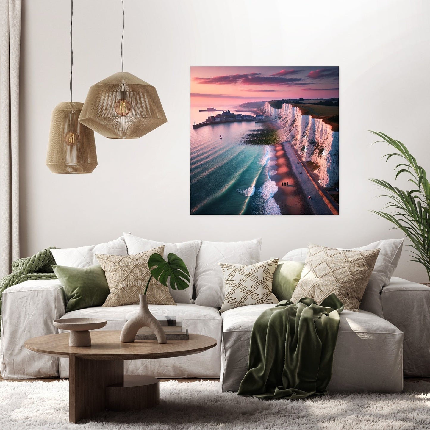 Dover Sunrise Cliffs Canvas