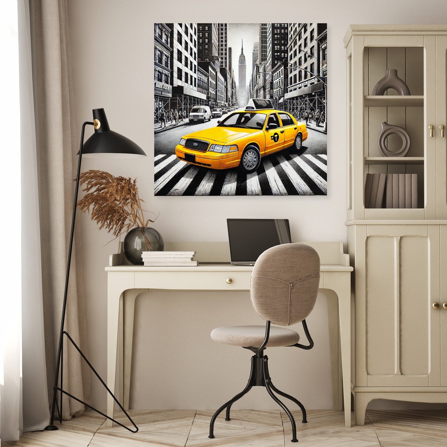 Yellow Taxi Canvas