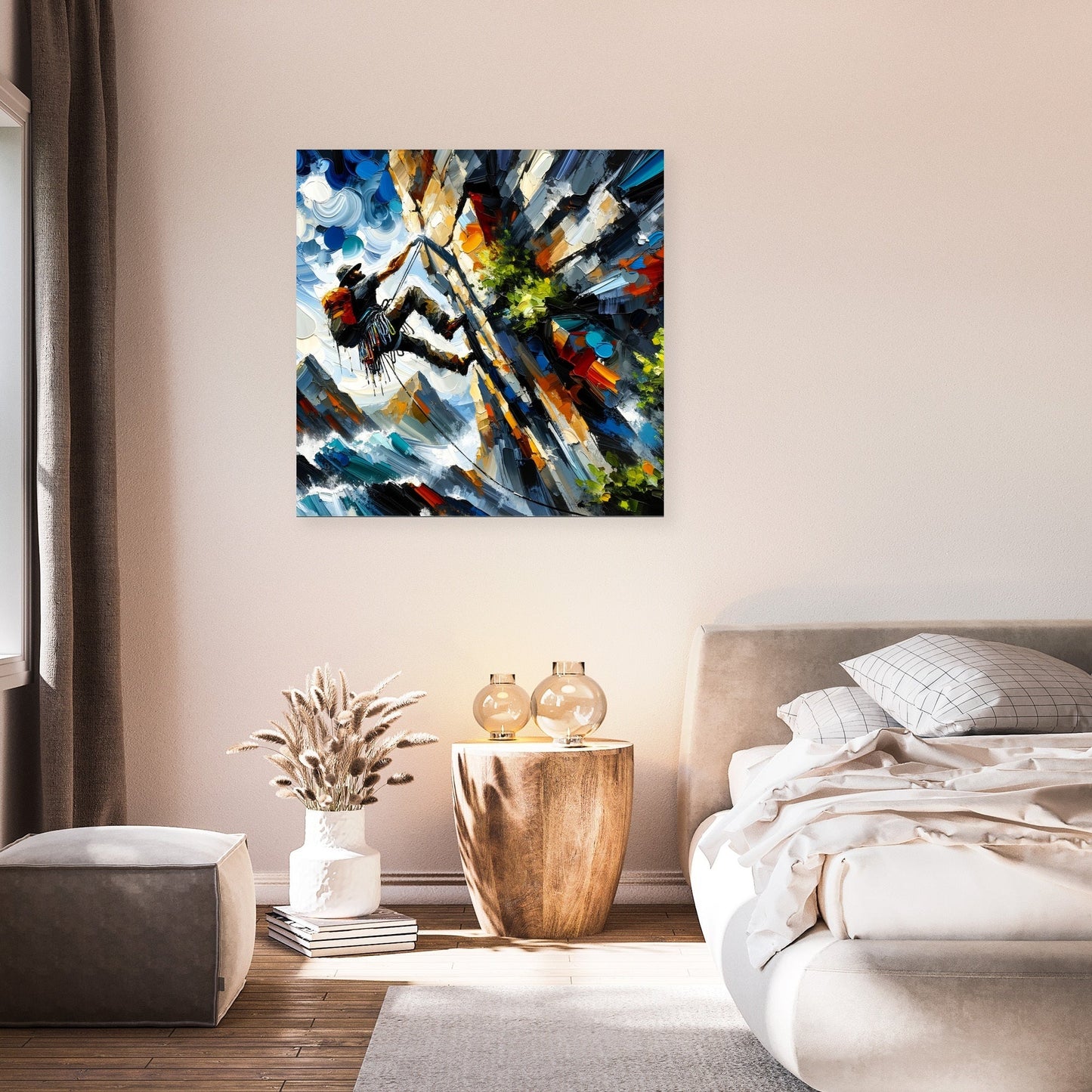 Climbing Determination Canvas