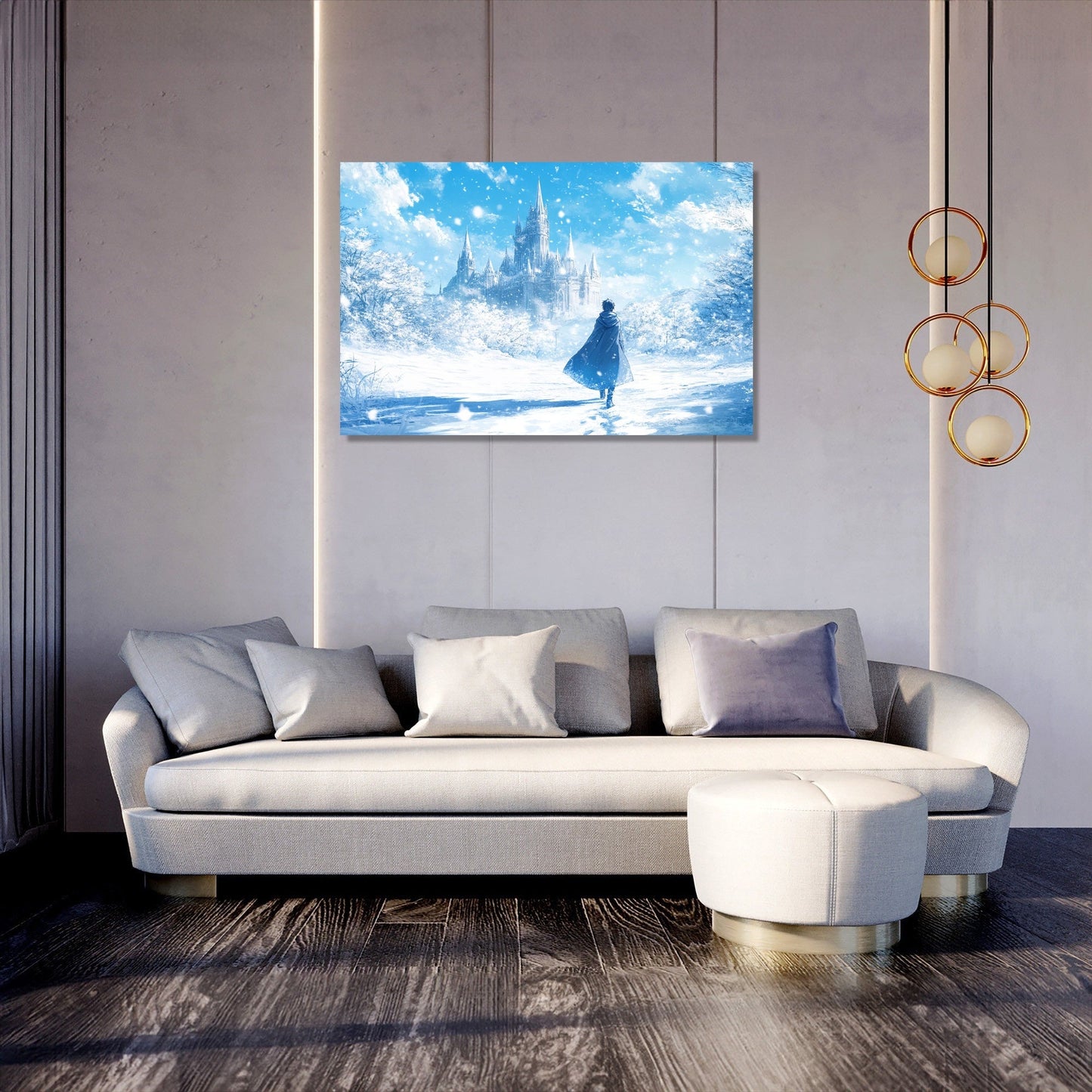 Cloaked Journey Castle Canvas