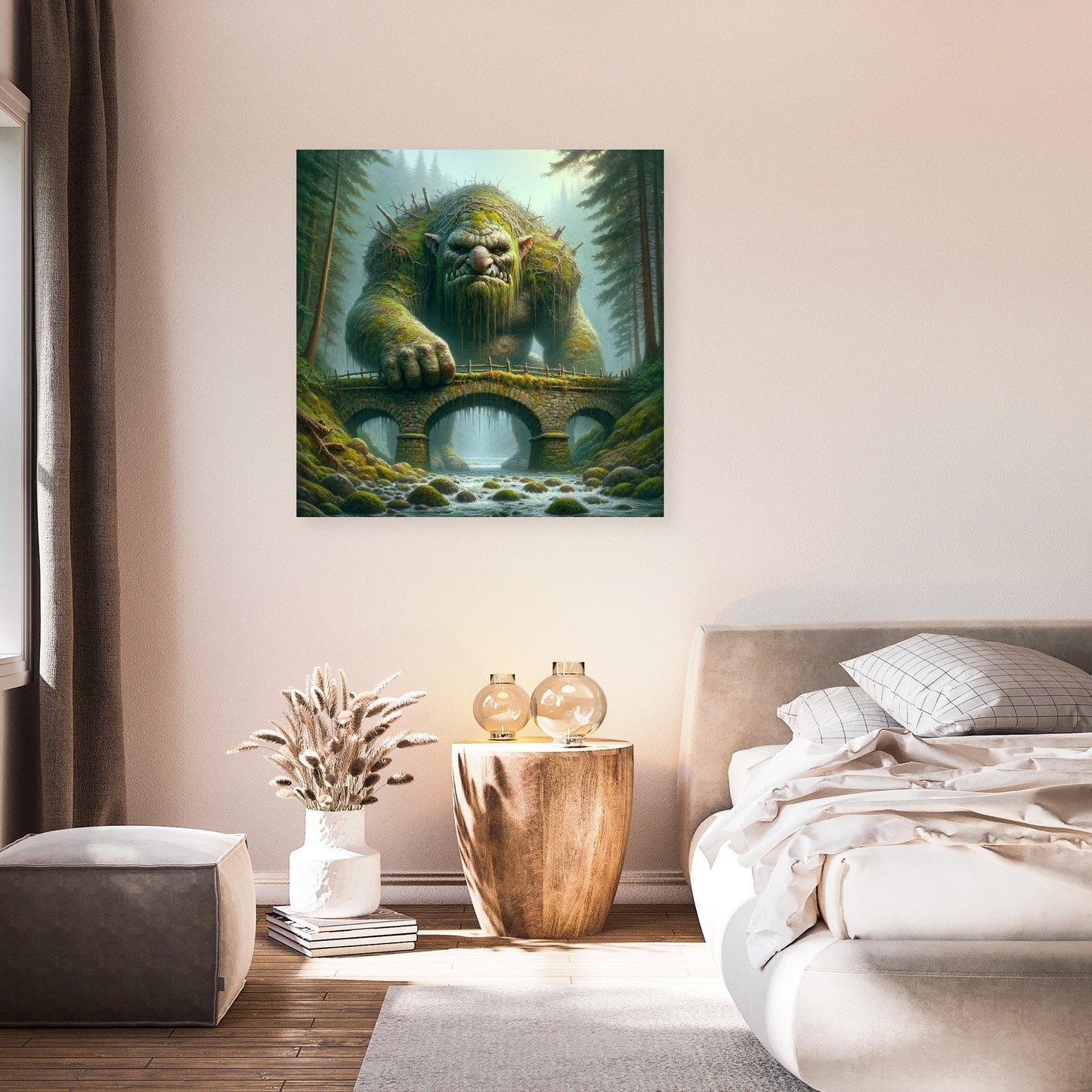 Guardian of the Misty Bridge Canvas