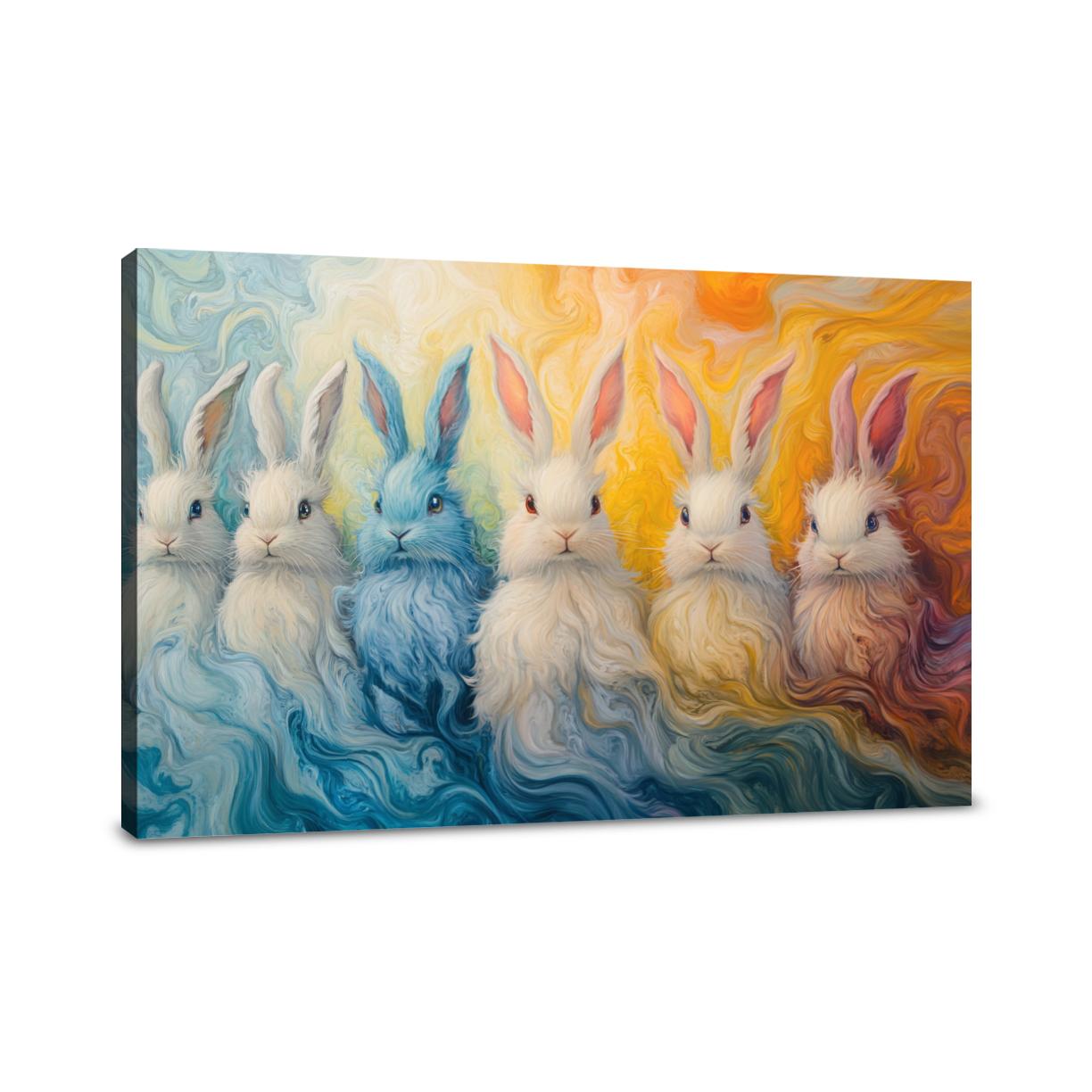 Fluffy Bunnies Harmony Canvas