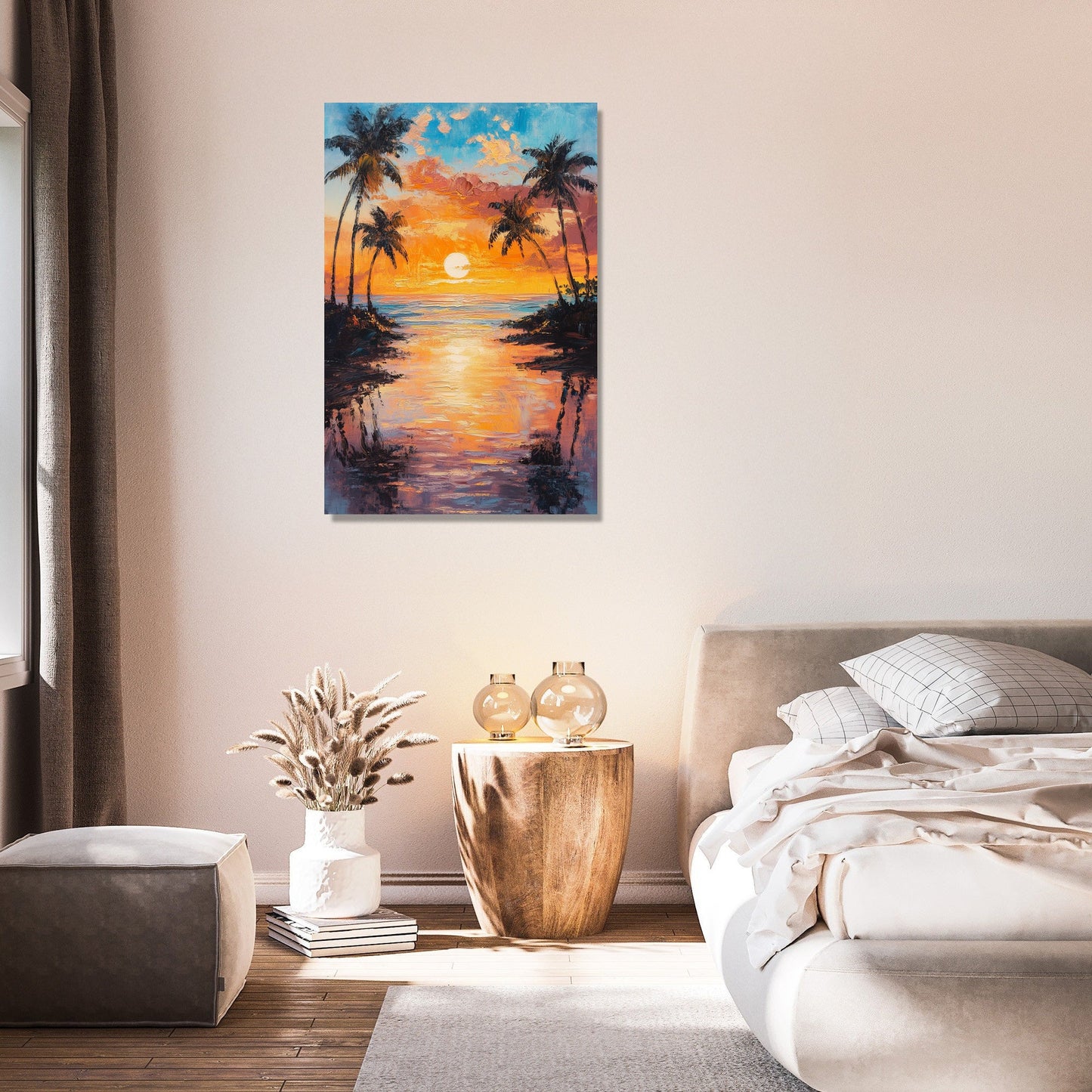 Golden Hour Beach Canvas