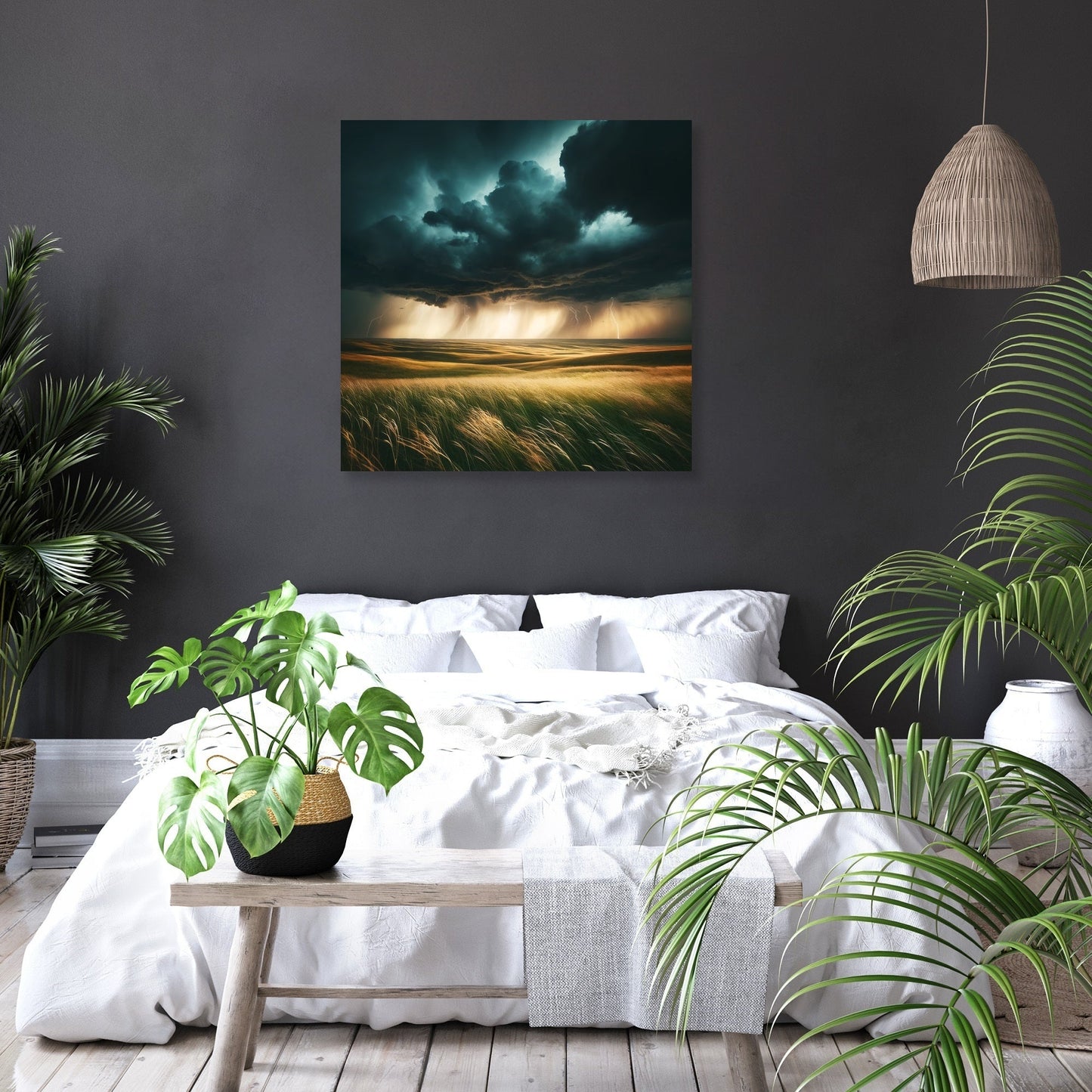Thunderstorm Prairie Canvas