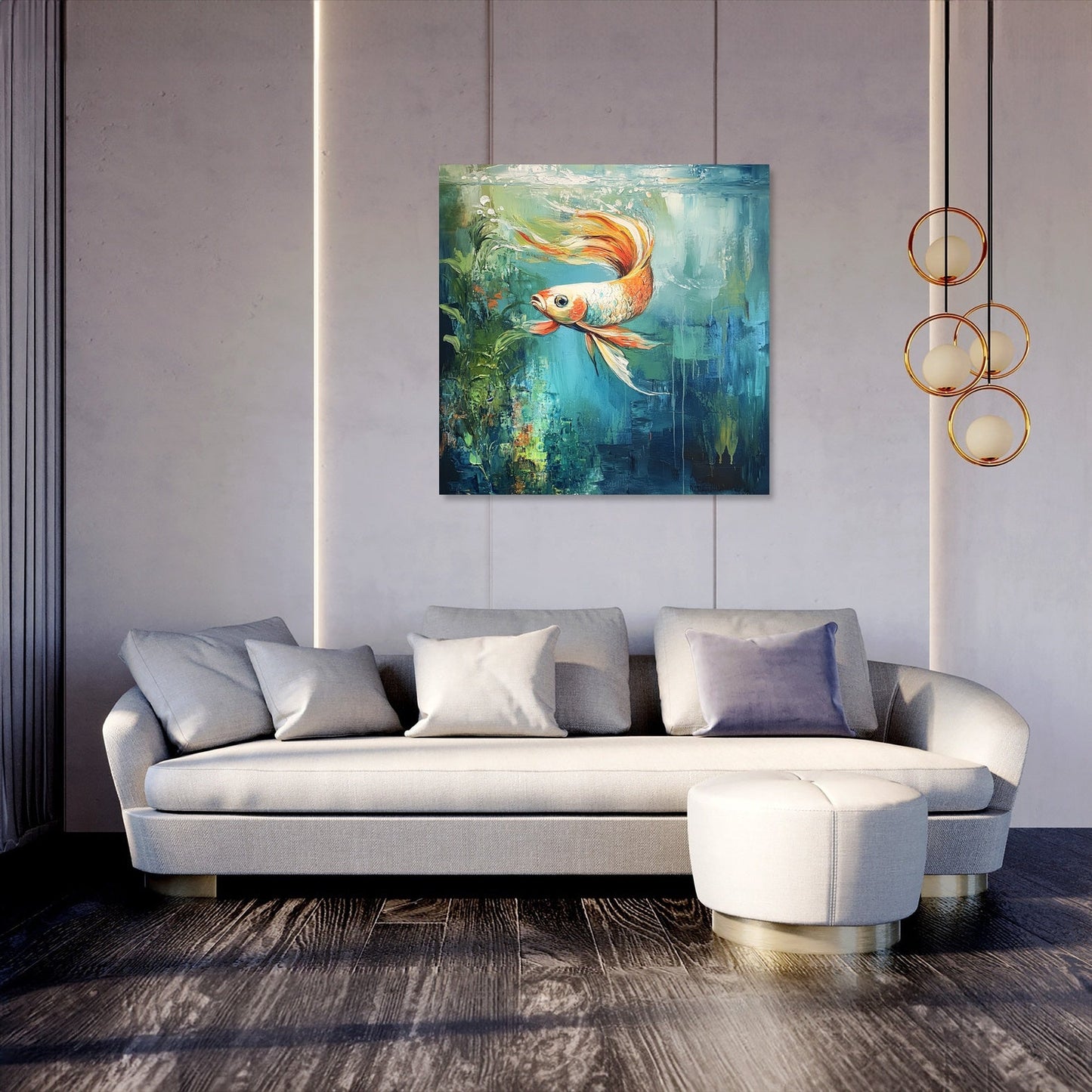 Graceful Currents Canvas
