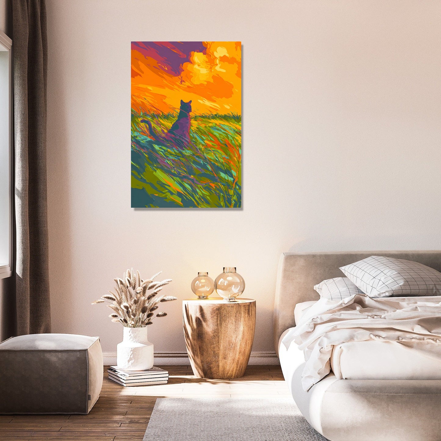 Violet Cat Wilderness Canvas