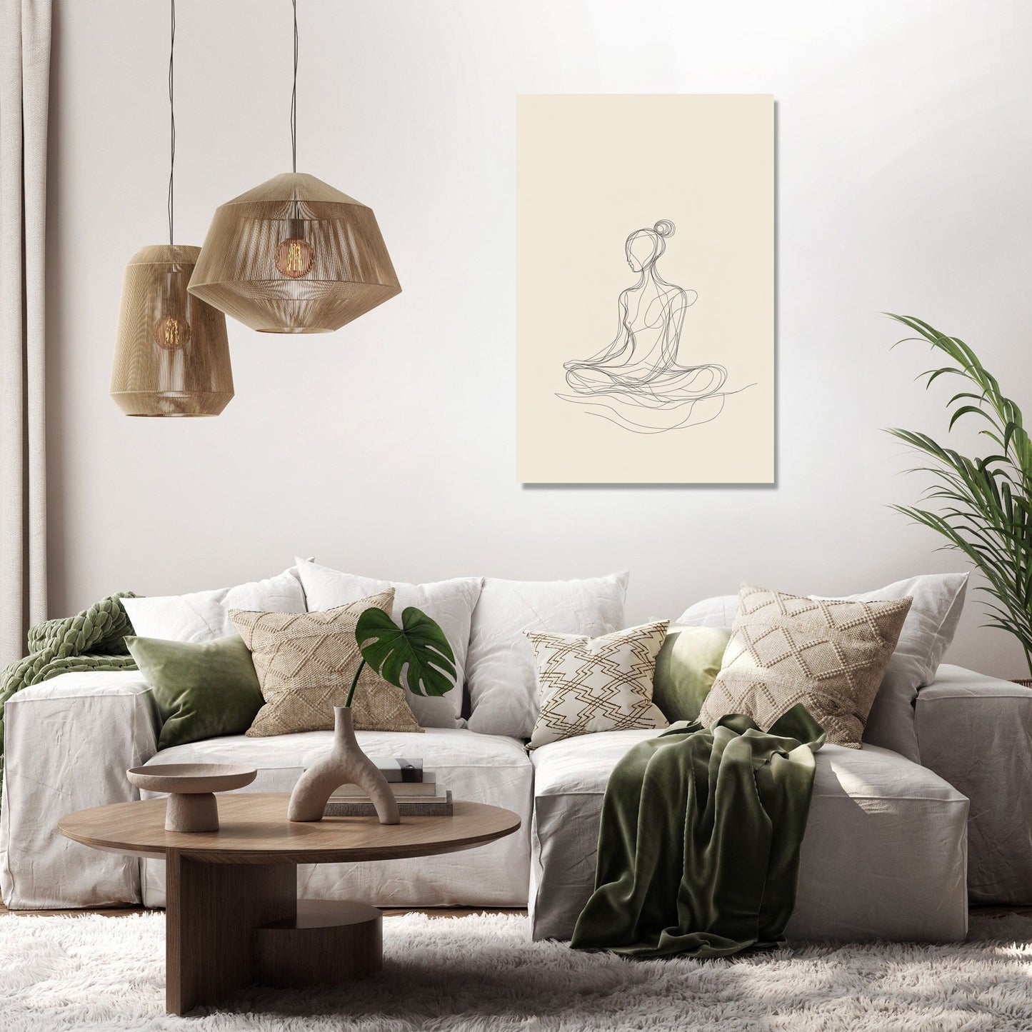 Meditating Figure Canvas