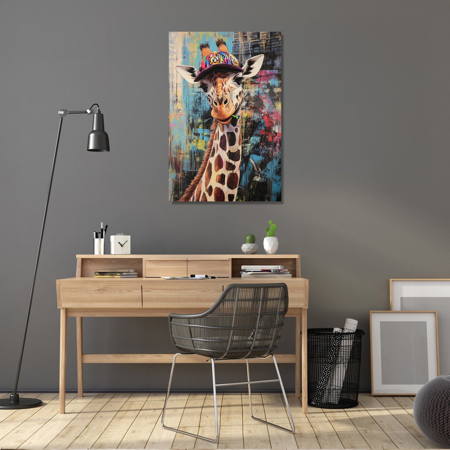 Graffiti Giraffe Canvas