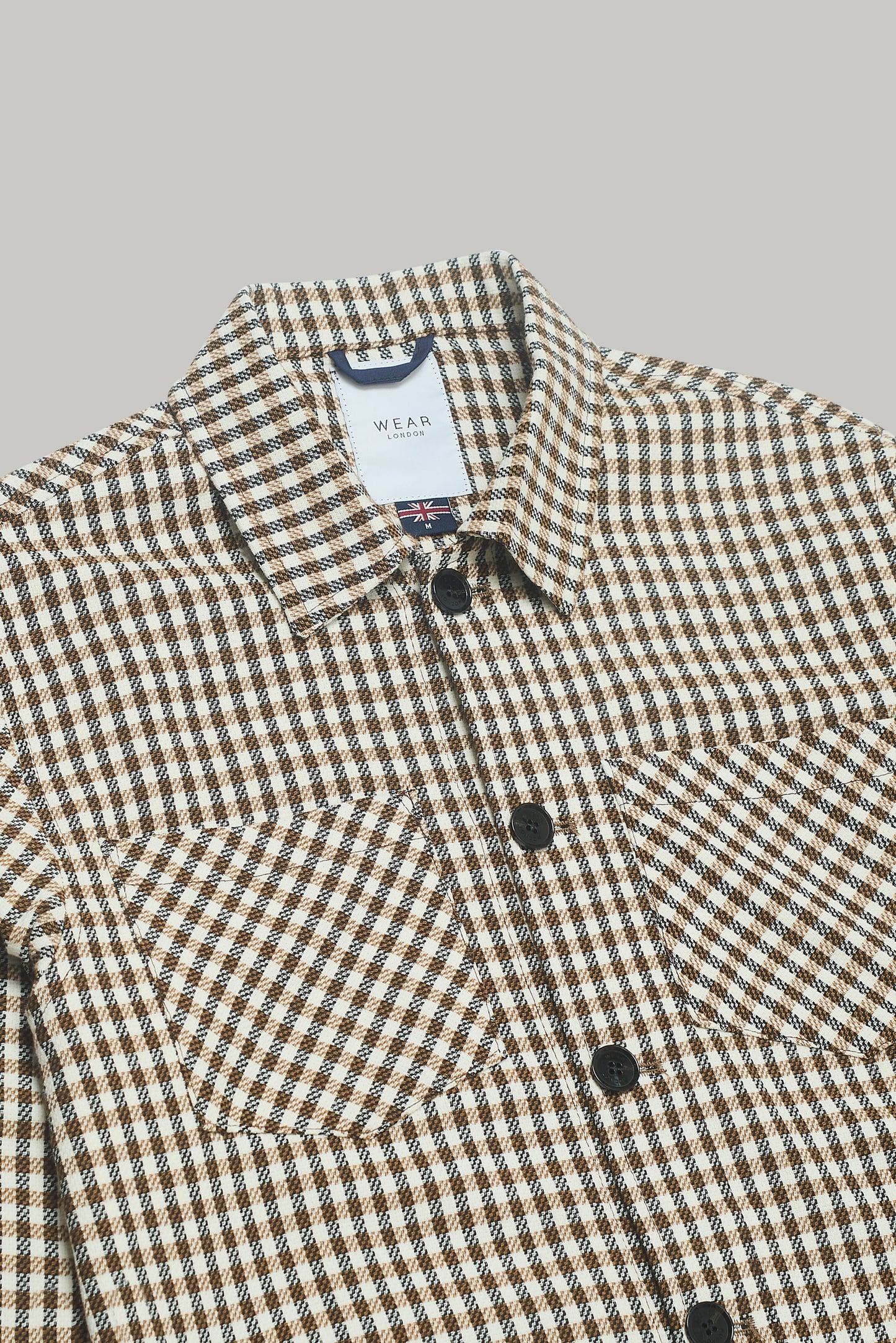 Bart Overshirt - Tan Check Silvia
