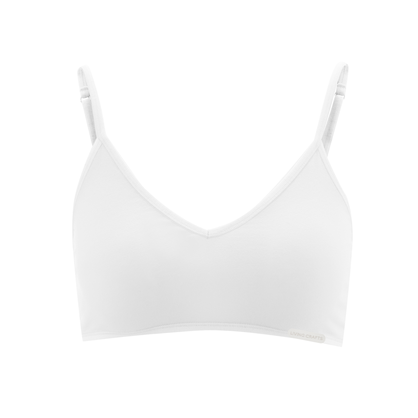 Organic Cotton Spaghetti Strap Bralette