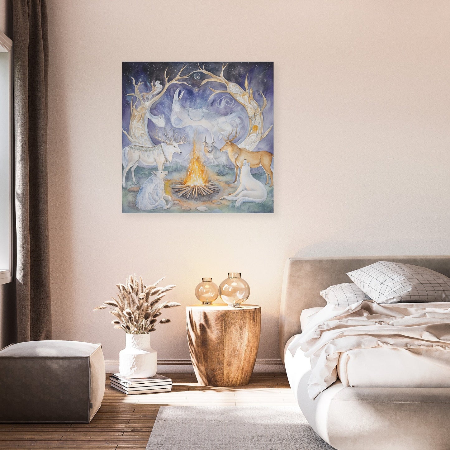 Sacred Animal Fire Canvas