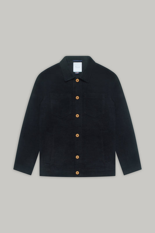 Turner Shacket - Charcoal Herringbone Moleskin