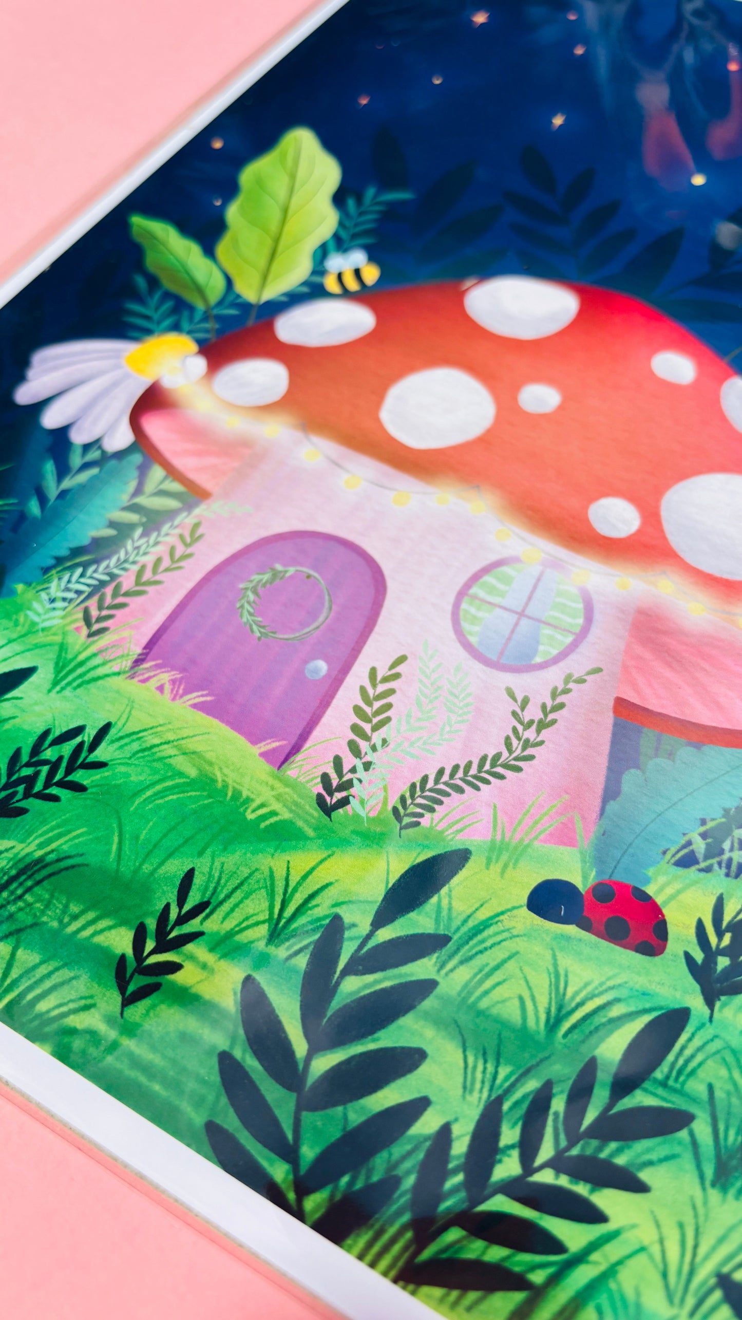 Whimsical Toadstool Art Print- Fairycore Wall Art: Multiple Sizes Available