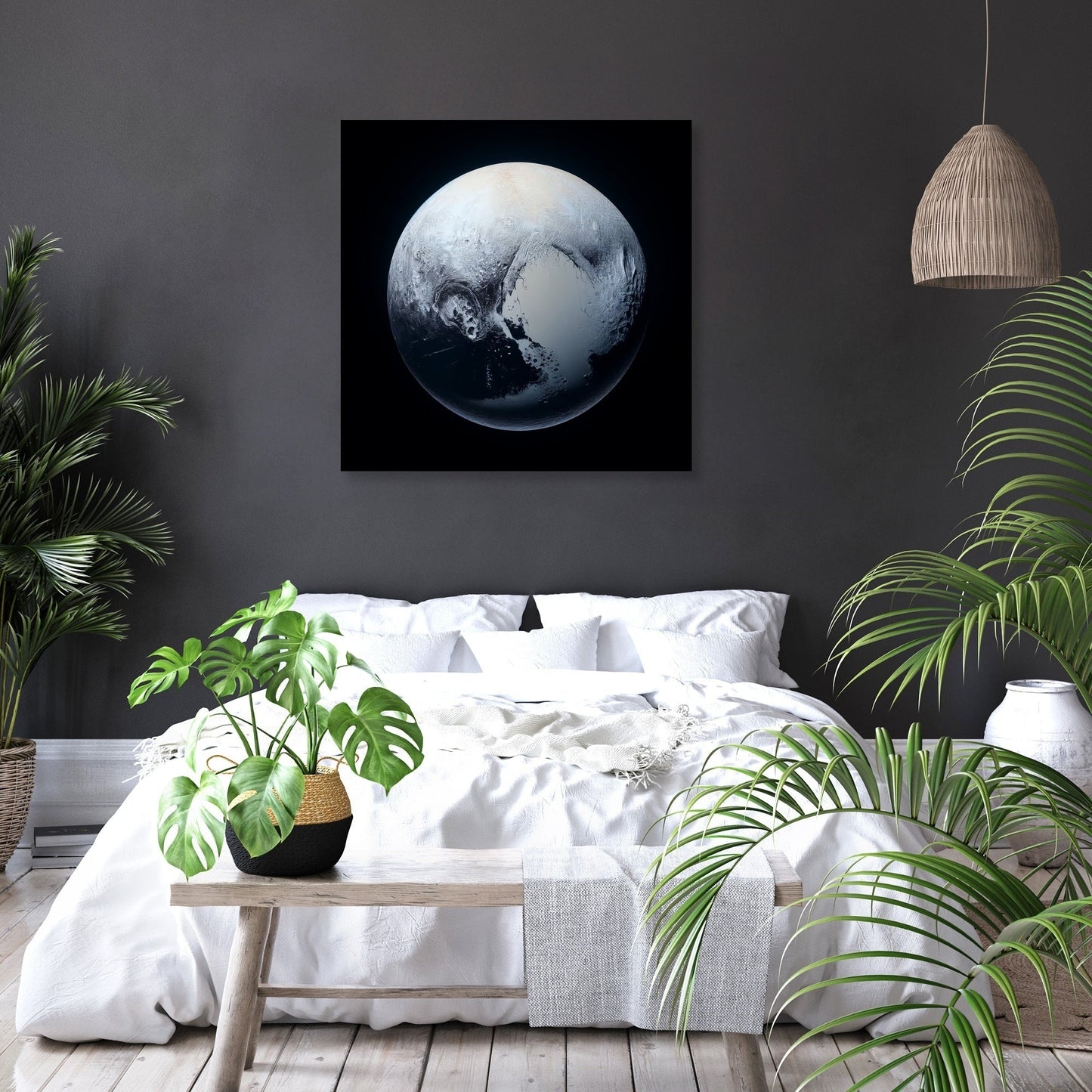 Pluto's Cosmic Isolation Canvas