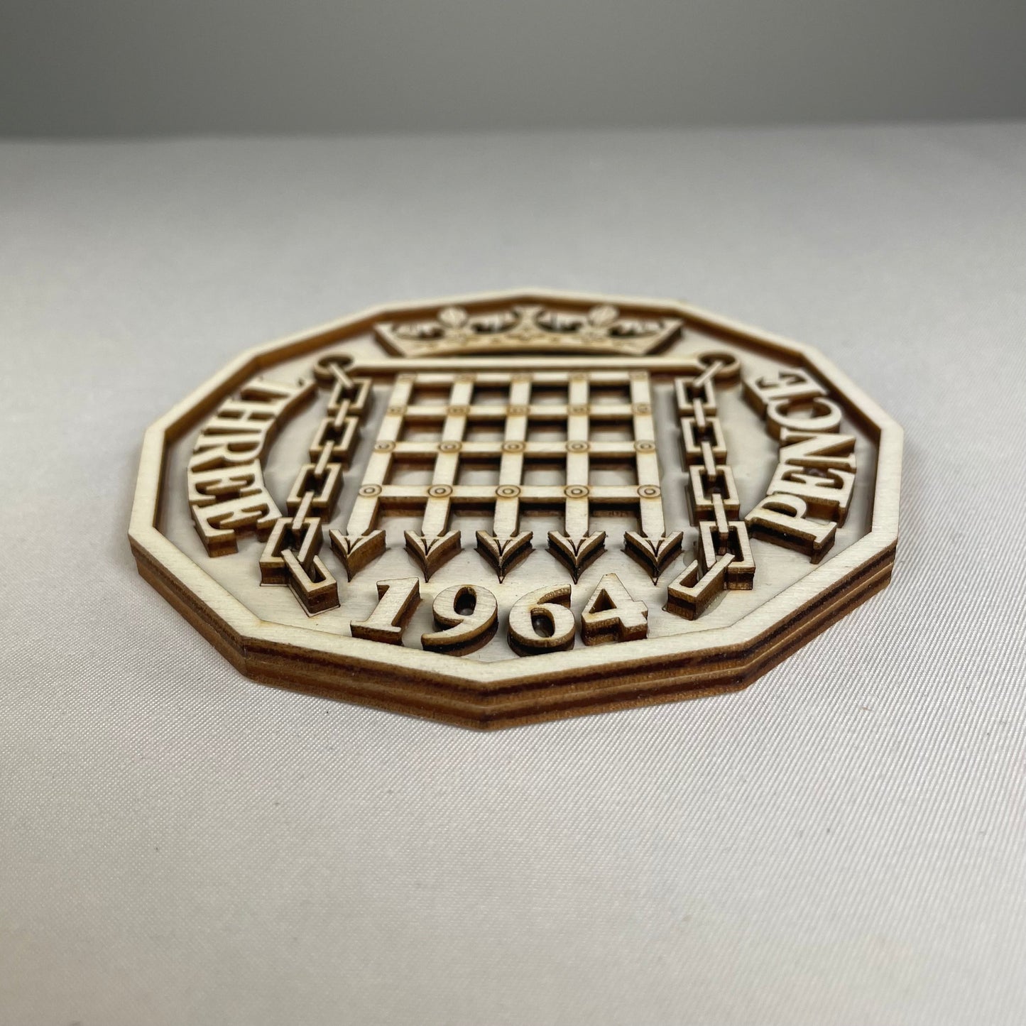 Three Pence Coaster - Handmade Tableware by Curious Rabbit ®