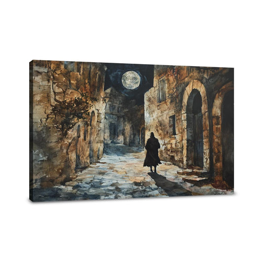 Moonlit Assassin Chase Canvas