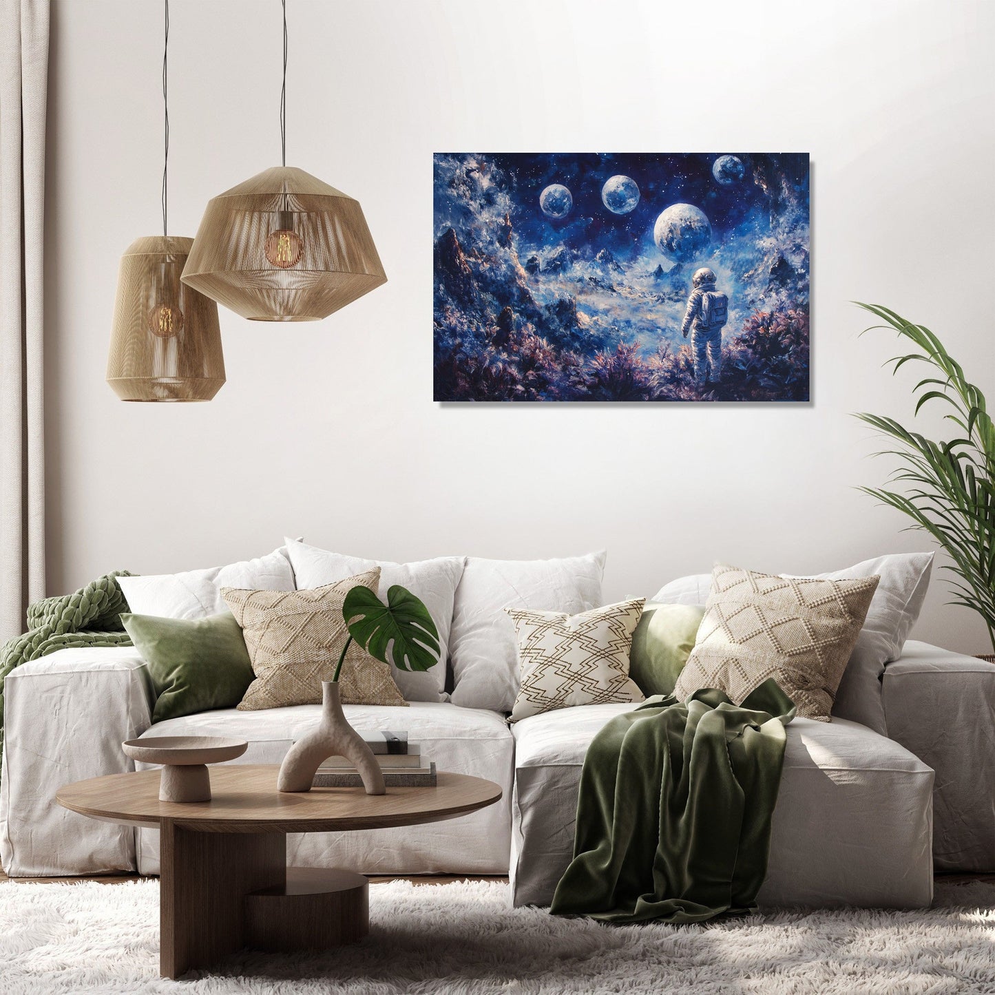 Astronaut's Longing Canvas