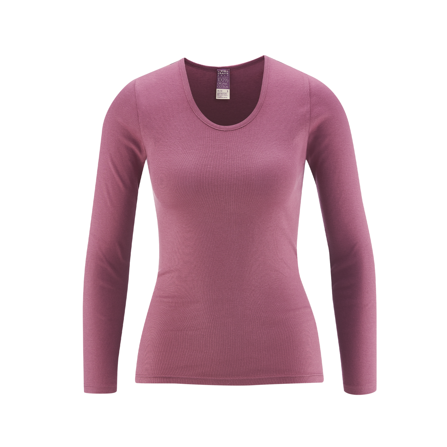 Organic Cotton Thermal Long Sleeve T-shirt: Womens