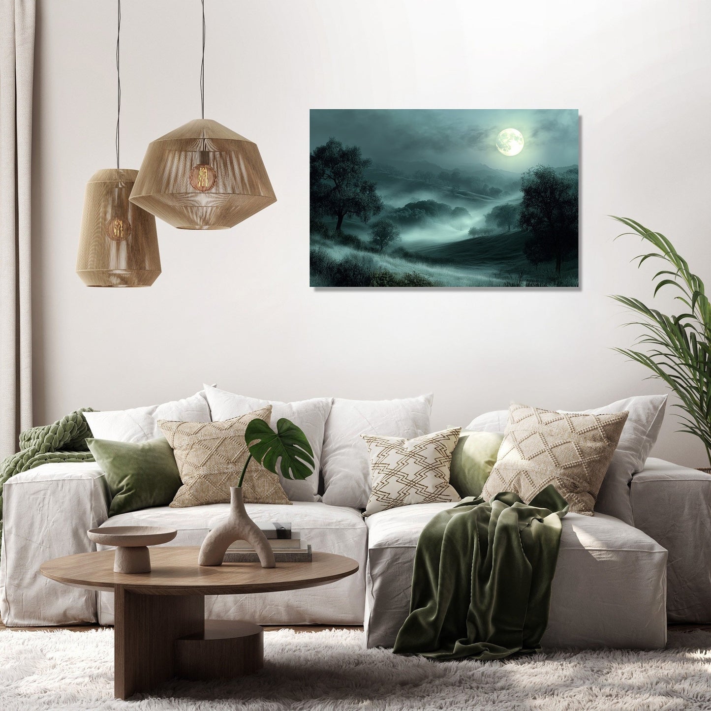 Moonlit Mist Canvas