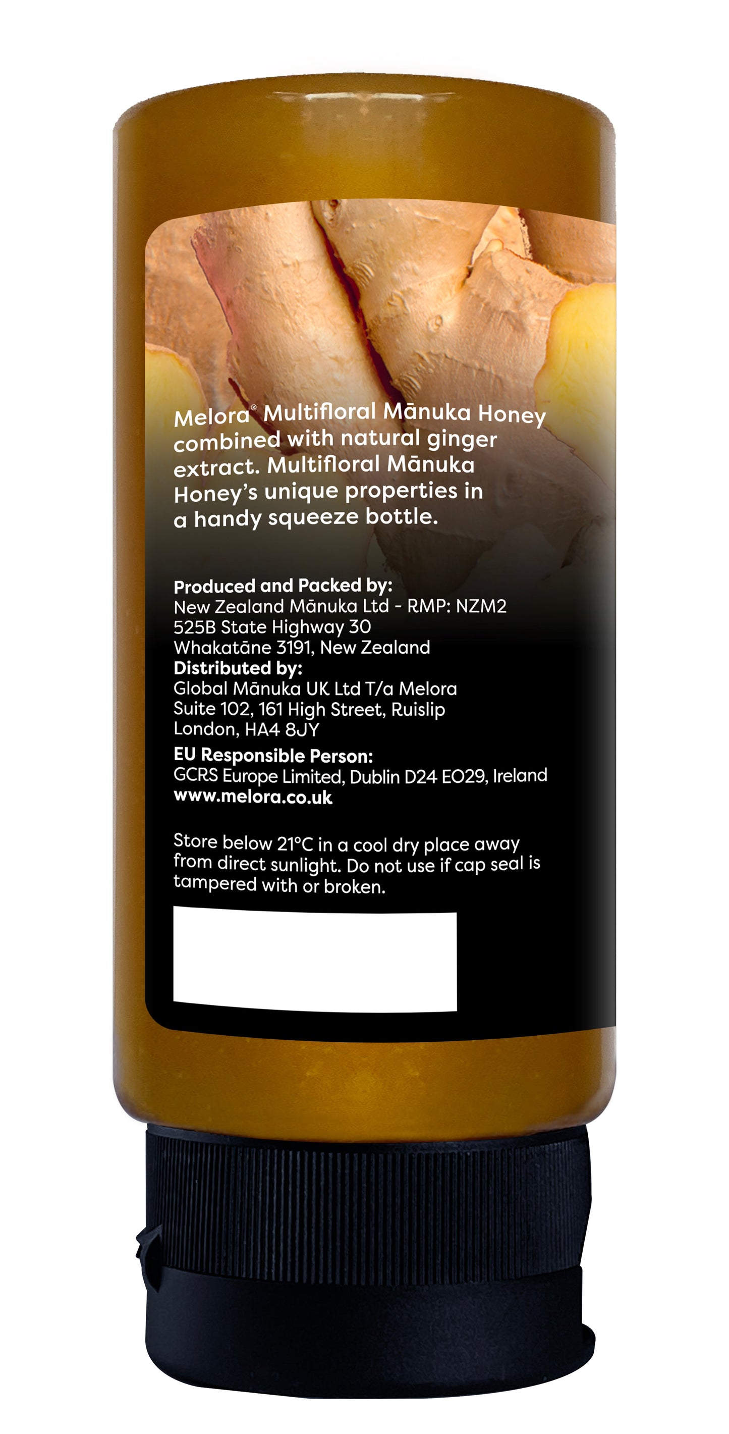 Mānuka Honey Squeeze Bottle  70+MGO Ginger