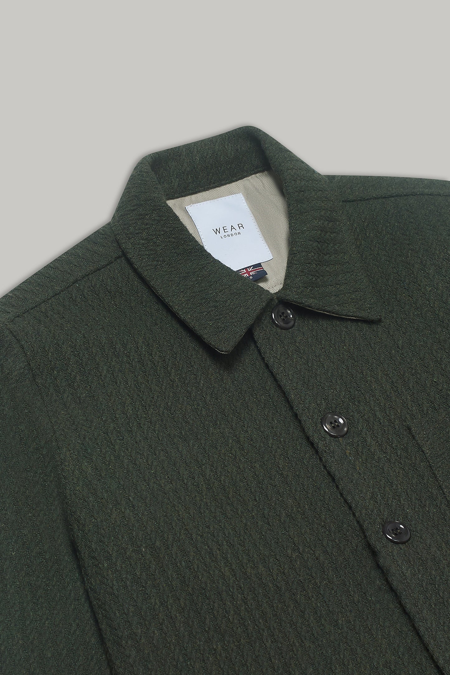 Theydon Overshirt - Olive Waffle