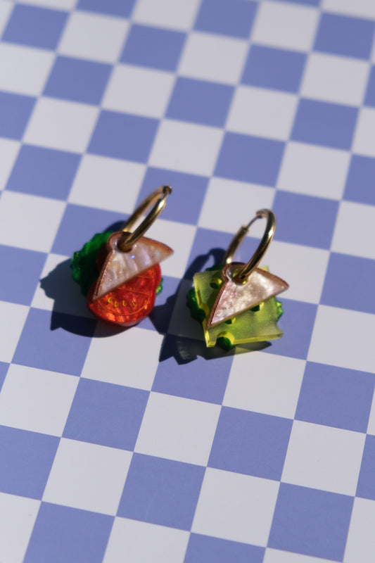 Classic Sandwich Hoop Earrings